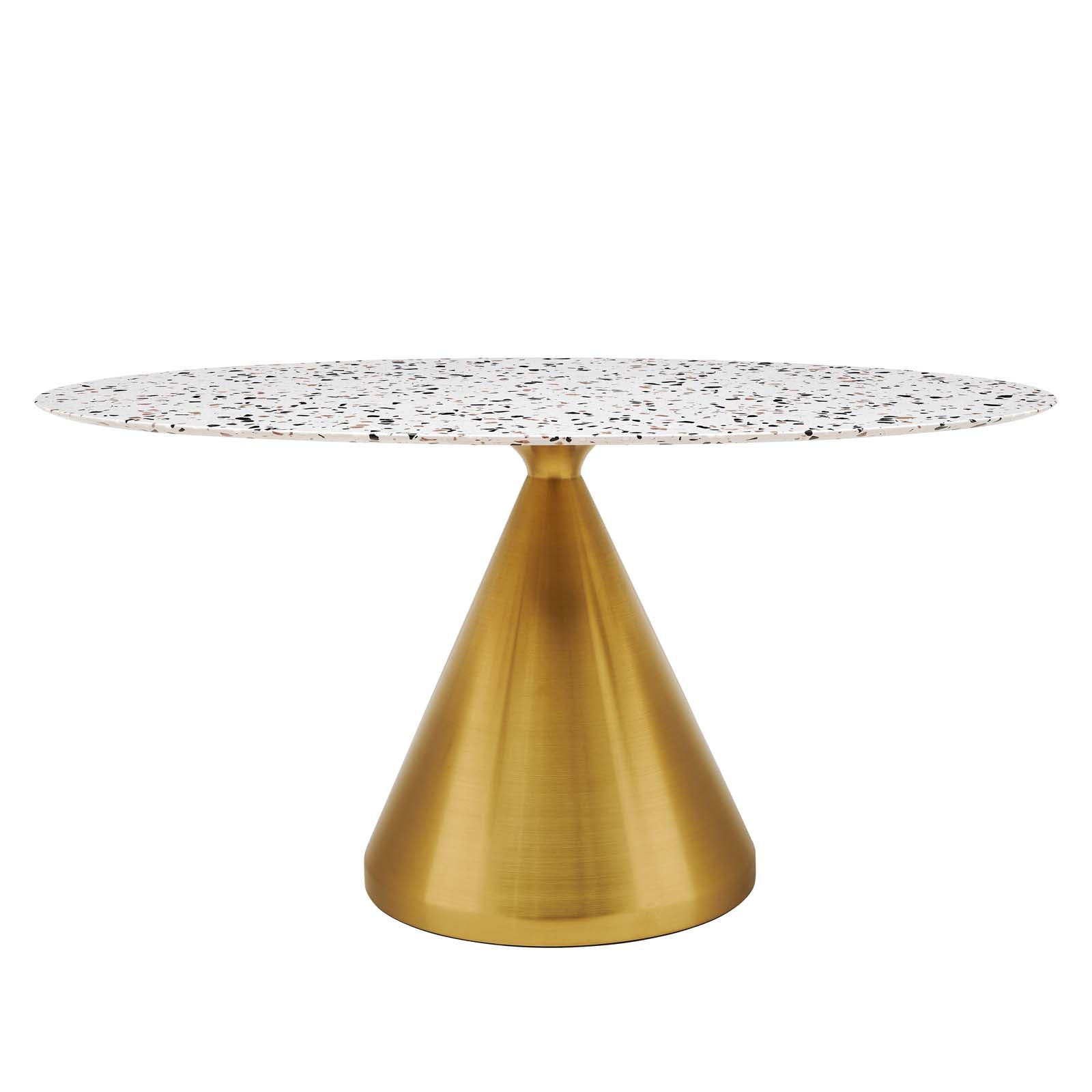 Tupelo 60" Oval Terrazzo Dining Table-Dining Table-Modway-Wall2Wall Furnishings