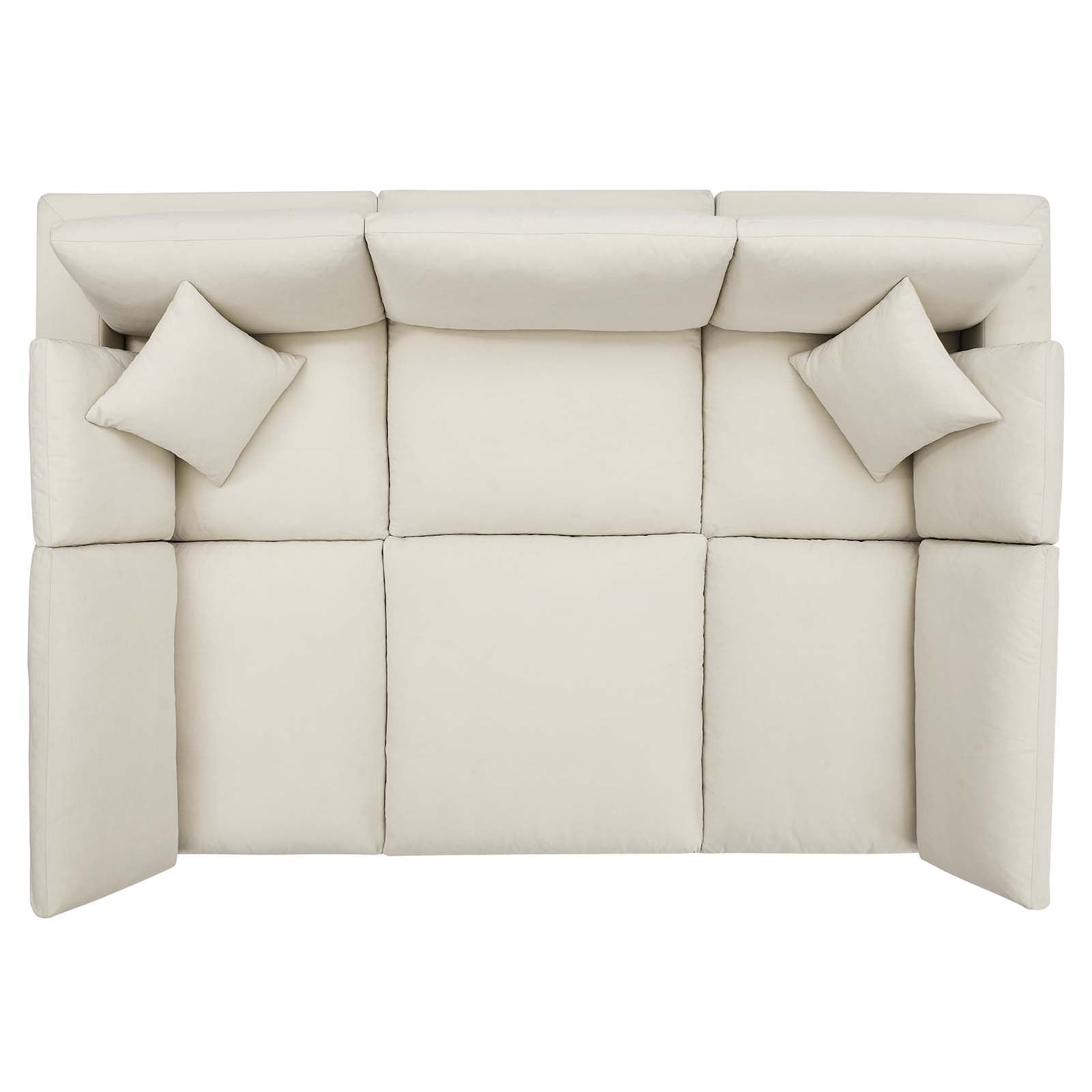 Commix Down Filled Overstuffed 6-Piece Sectional Sofa-Sectional-Modway-Wall2Wall Furnishings