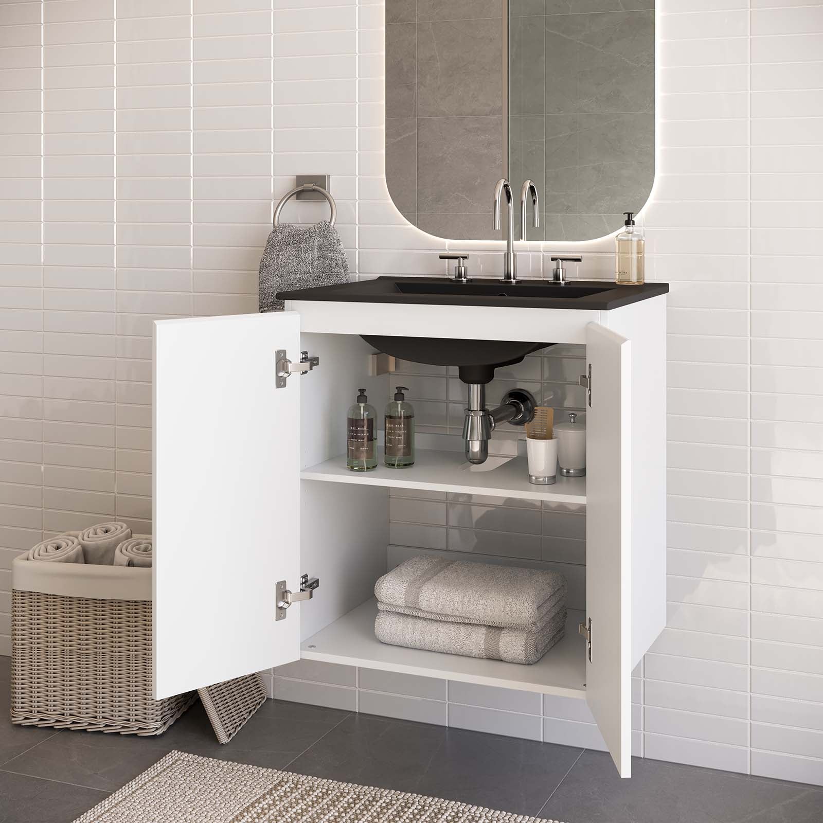 Bryn 24" Wall-Mount Bathroom Vanity-Bathroom Vanity-Modway-Wall2Wall Furnishings