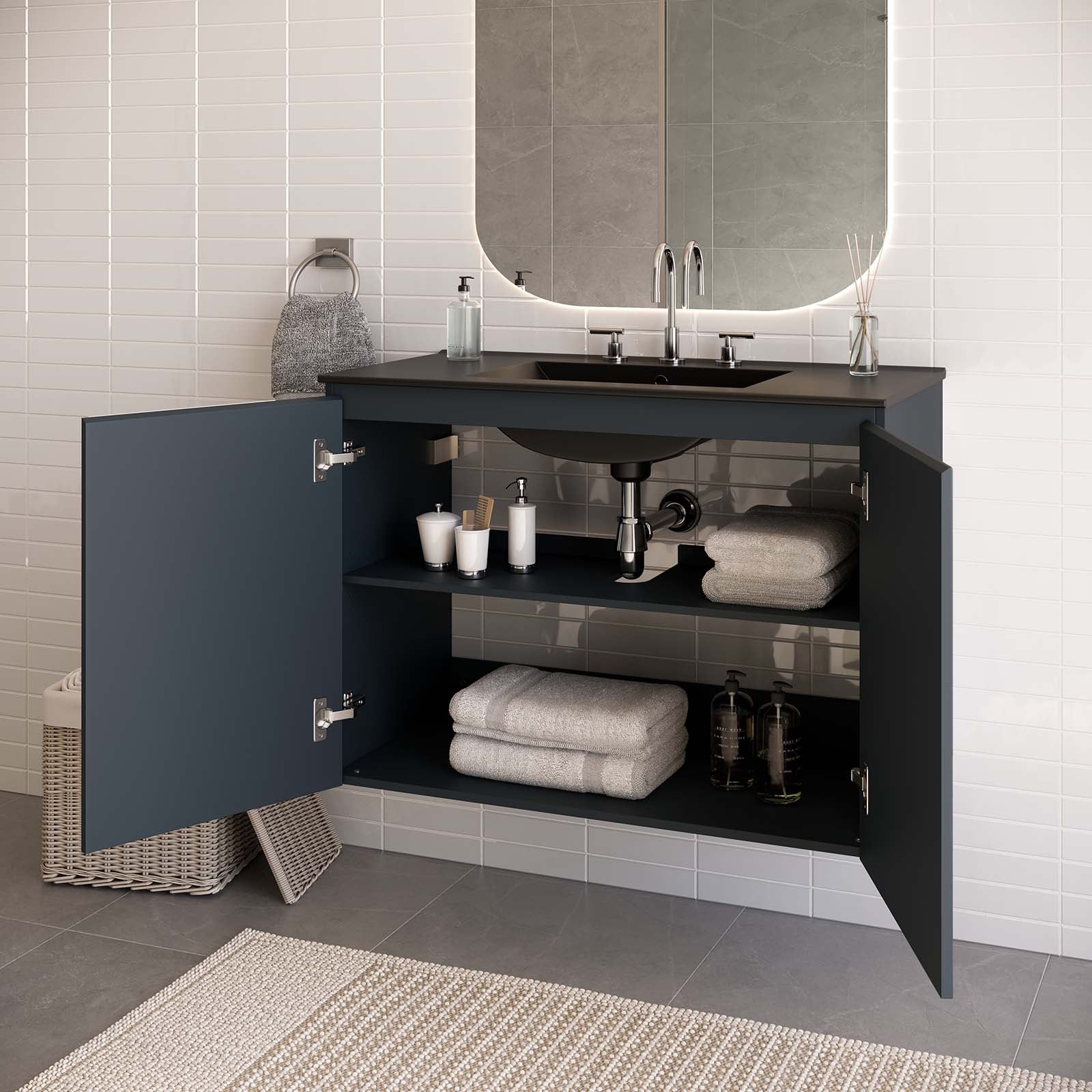 Bryn 36" Wall-Mount Bathroom Vanity-Bathroom Vanity-Modway-Wall2Wall Furnishings