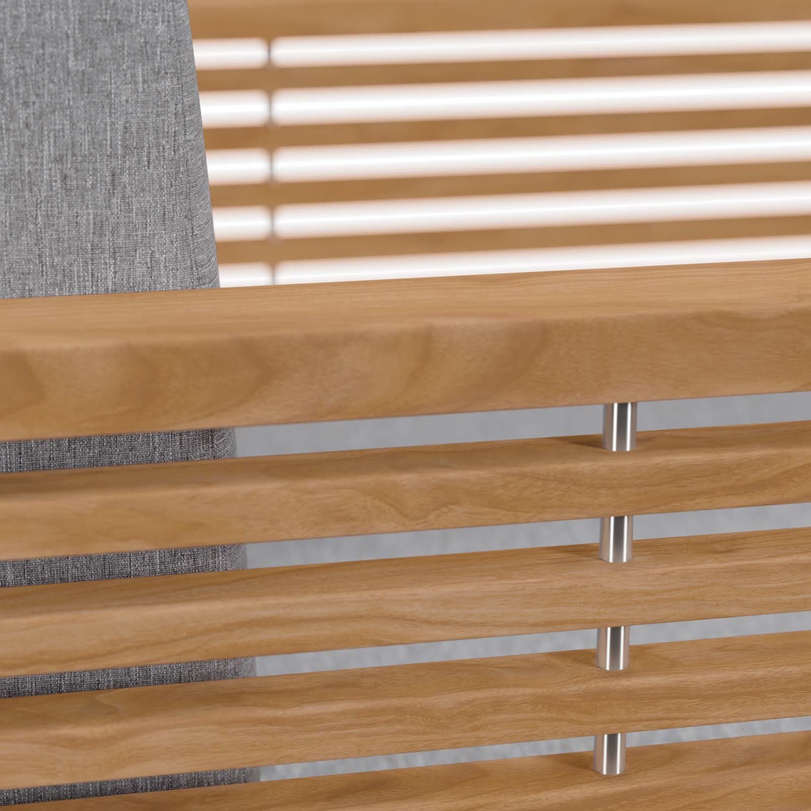 Carlsbad 6-Piece Teak Wood Outdoor Patio Set-Outdoor Set-Modway-Wall2Wall Furnishings