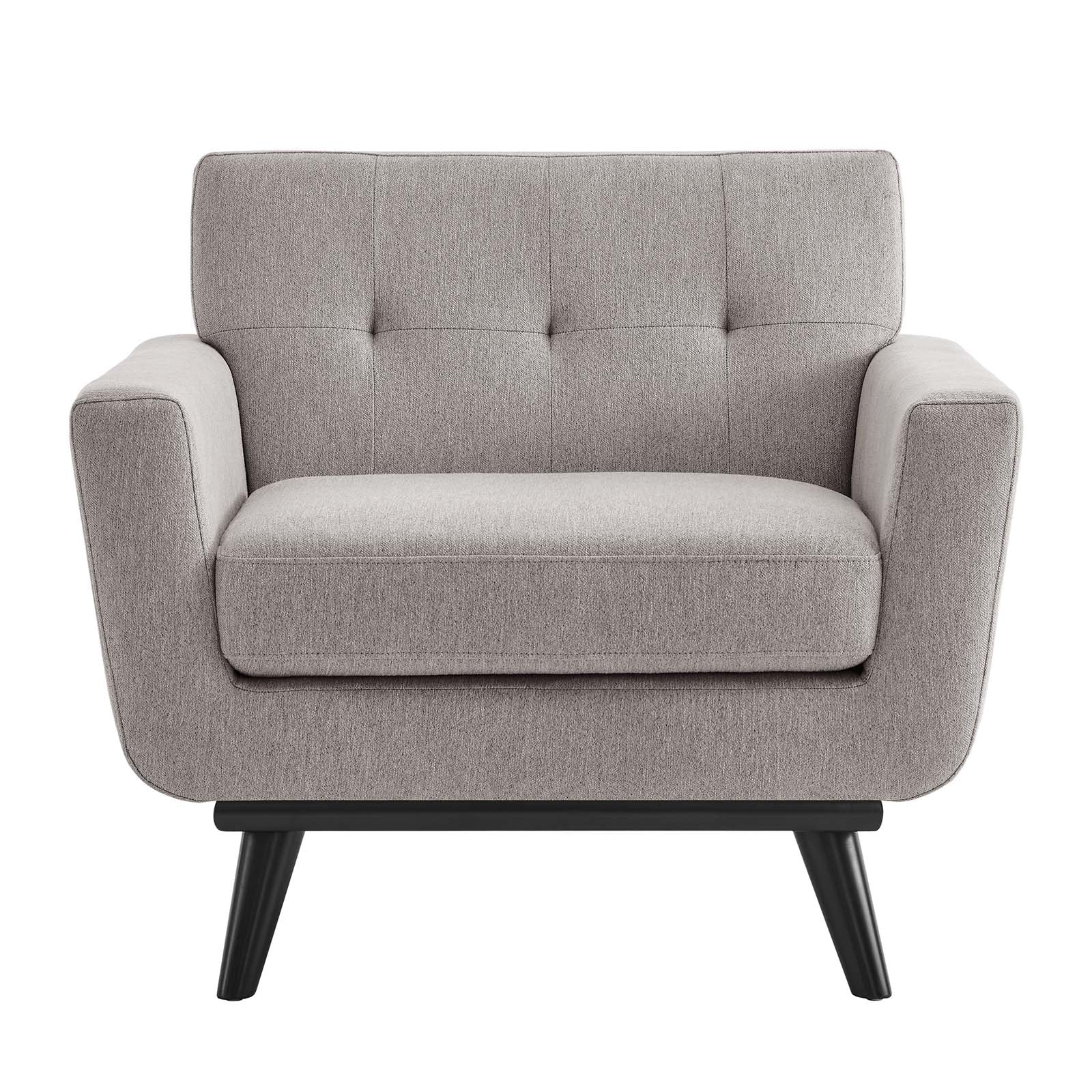 Engage Herringbone Fabric Armchair-Armchair-Modway-Wall2Wall Furnishings