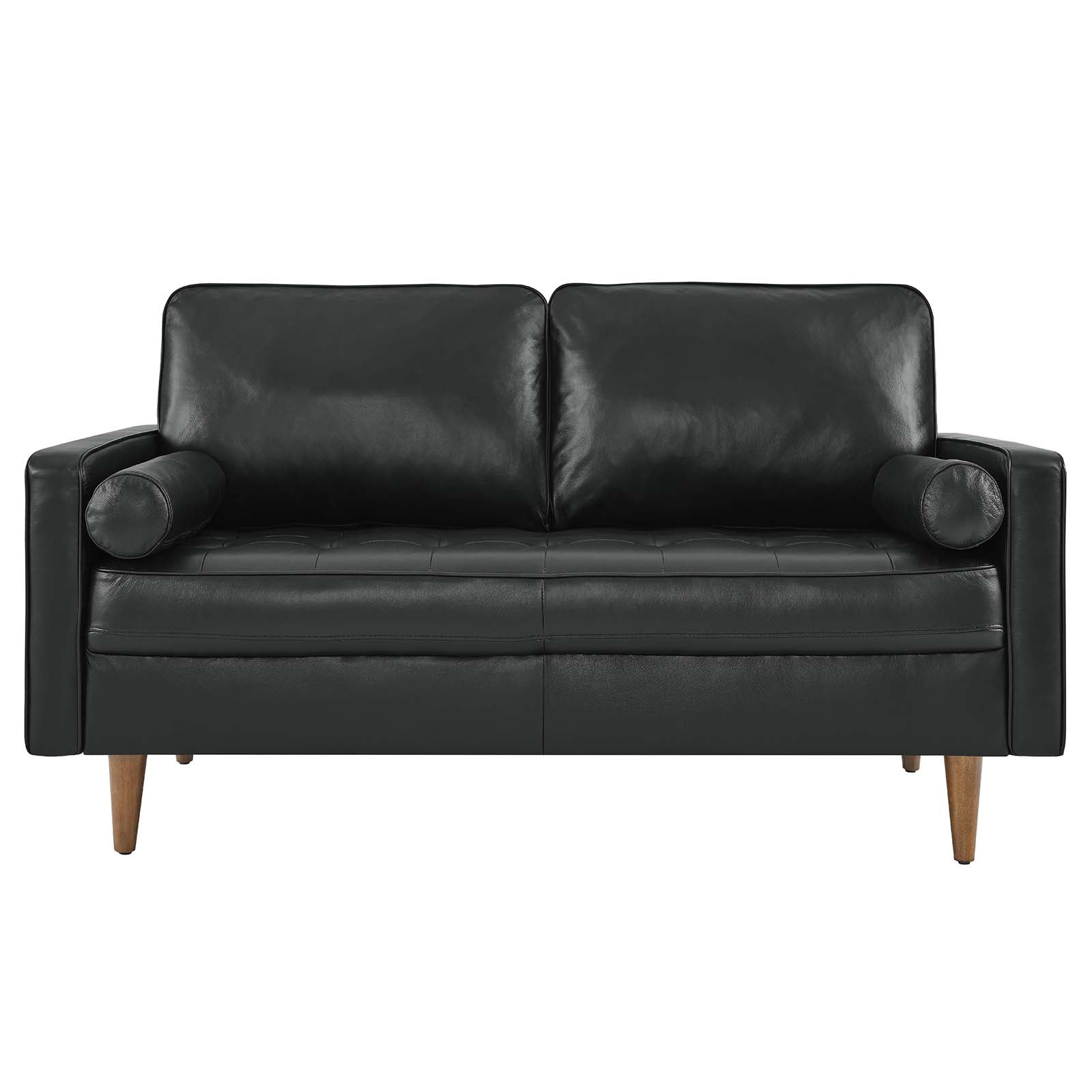 Valour Leather Loveseat-Loveseat-Modway-Wall2Wall Furnishings