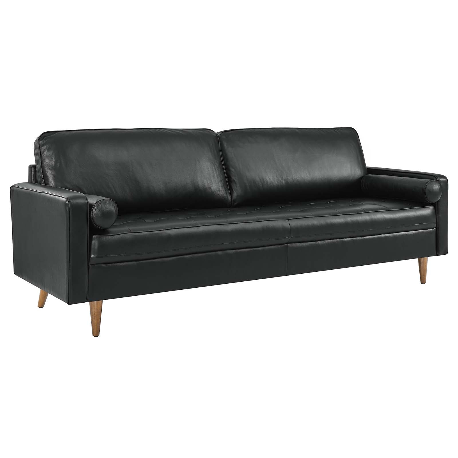 Valour 88" Leather Sofa-Sofa-Modway-Wall2Wall Furnishings