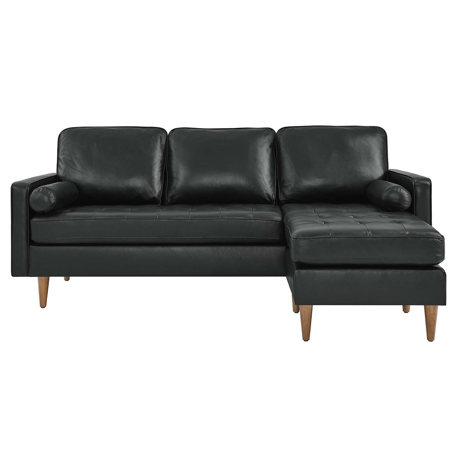 Valour 78" Leather Apartment Sectional Sofa-Sectional-Modway-Wall2Wall Furnishings