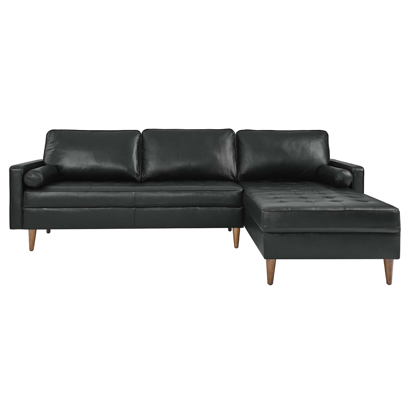 Valour 98" Leather Sectional Sofa-Sectional-Modway-Wall2Wall Furnishings