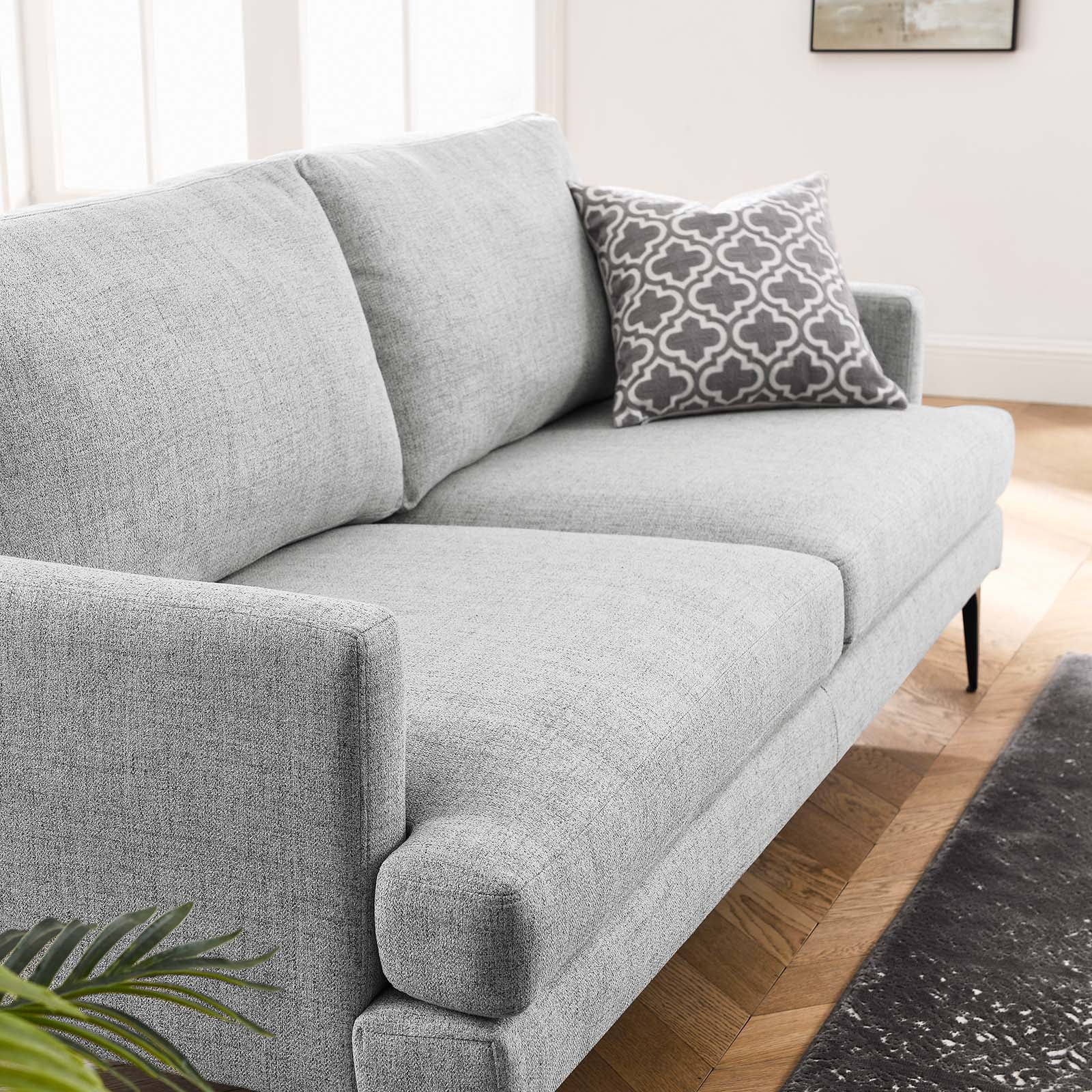 Evermore Upholstered Fabric Sofa-Sofa-Modway-Wall2Wall Furnishings