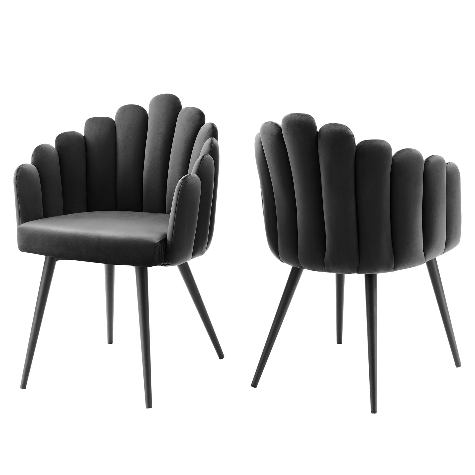 Vanguard Performance Velvet Dining Chair Set of 2-Dining Chair-Modway-Wall2Wall Furnishings