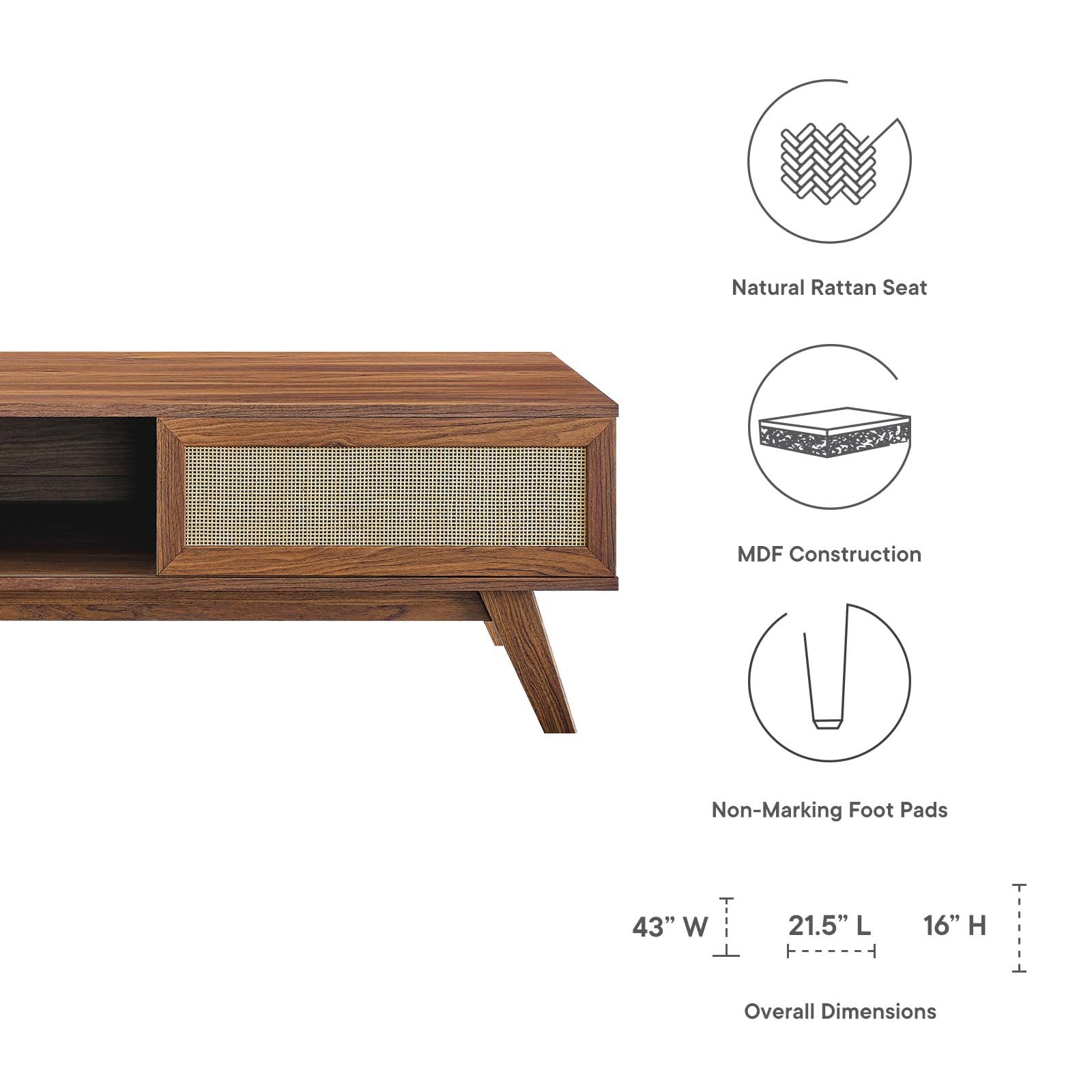 Soma Coffee Table-Coffee Table-Modway-Wall2Wall Furnishings