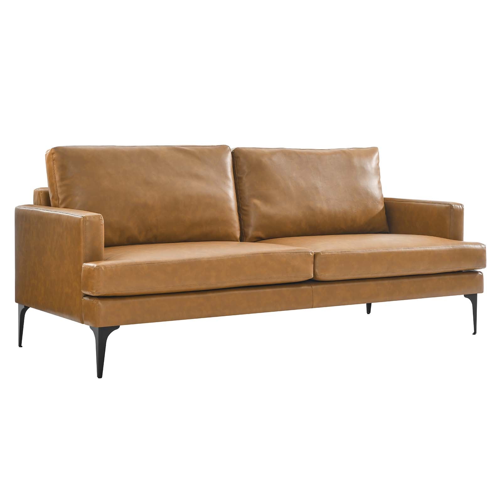 Evermore Vegan Leather Sofa-Sofa-Modway-Wall2Wall Furnishings