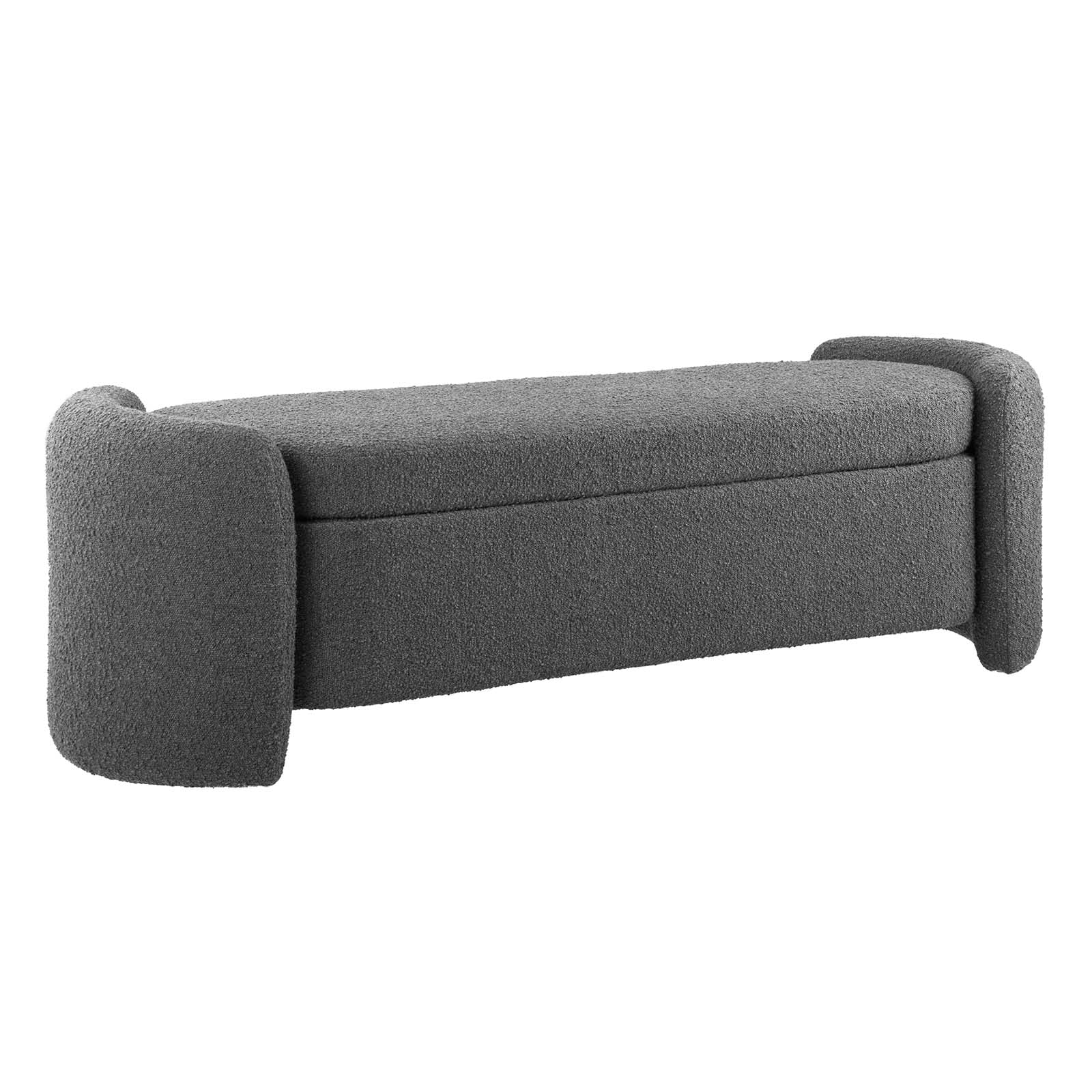 Nebula Boucle Upholstered Bench-Bench-Modway-Wall2Wall Furnishings