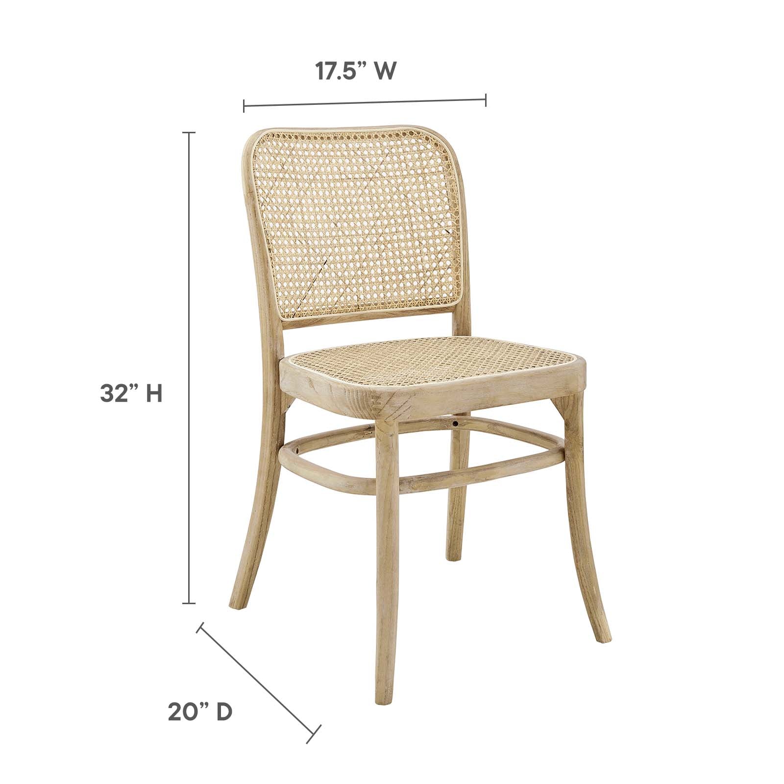 Winona Wood Dining Side Chair Set of 2-Dining Chair-Modway-Wall2Wall Furnishings