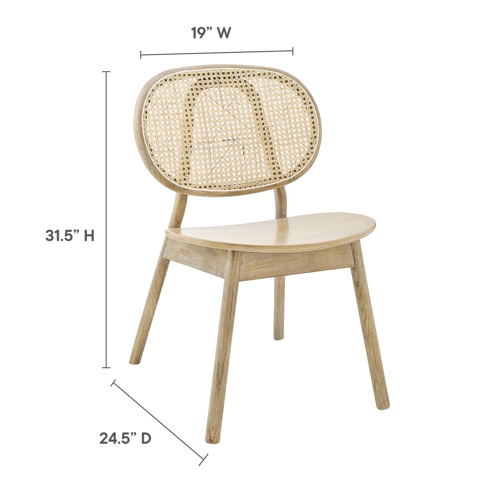 Malina Wood Dining Side Chair Set of 2-Dining Chair-Modway-Wall2Wall Furnishings