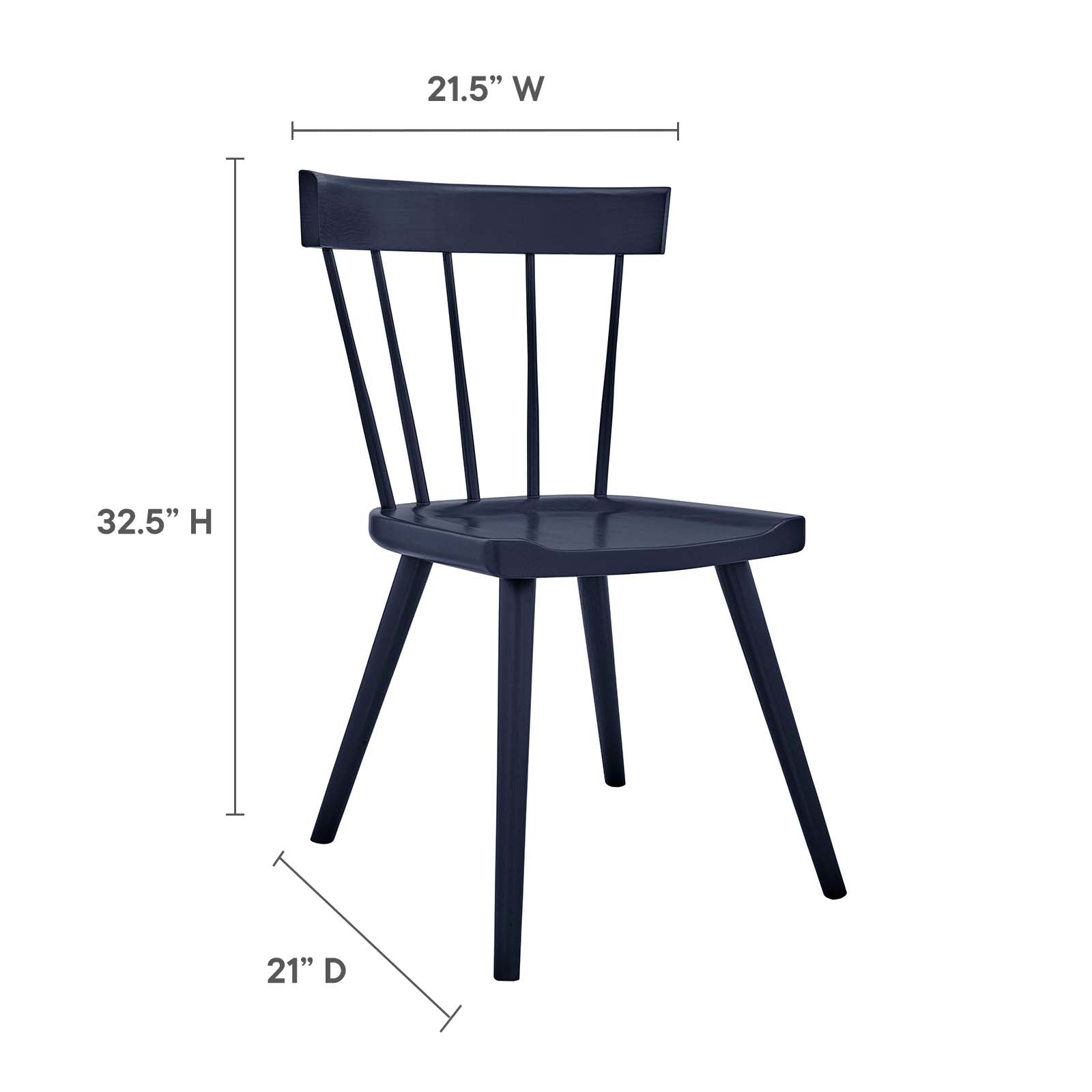 Sutter Wood Dining Side Chair Set of 2-Dining Chair-Modway-Wall2Wall Furnishings
