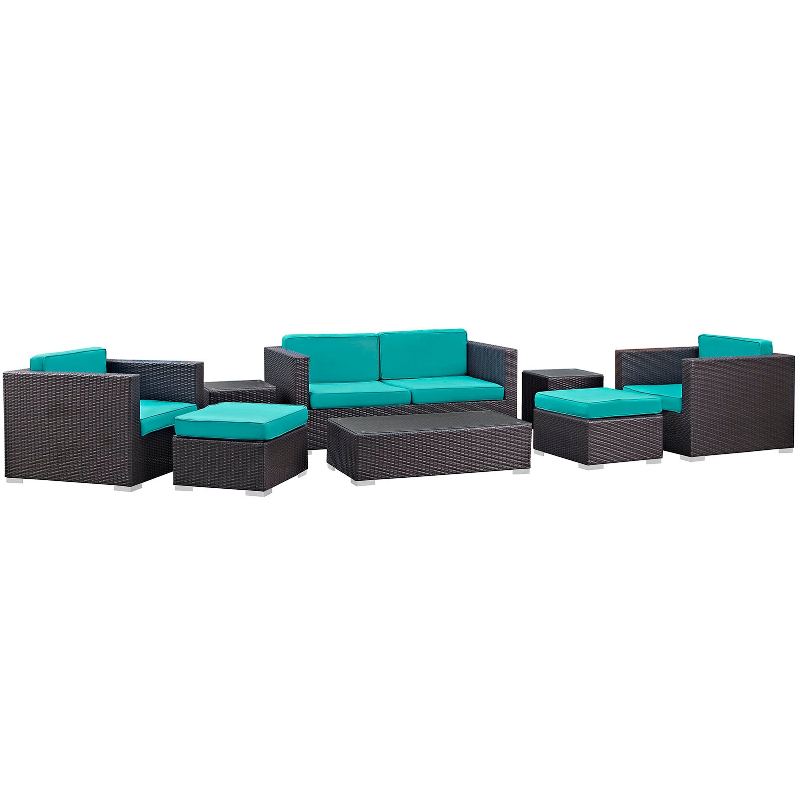 Venice 8 Piece Outdoor Patio Sofa Set-Outdoor Set-Modway-Wall2Wall Furnishings