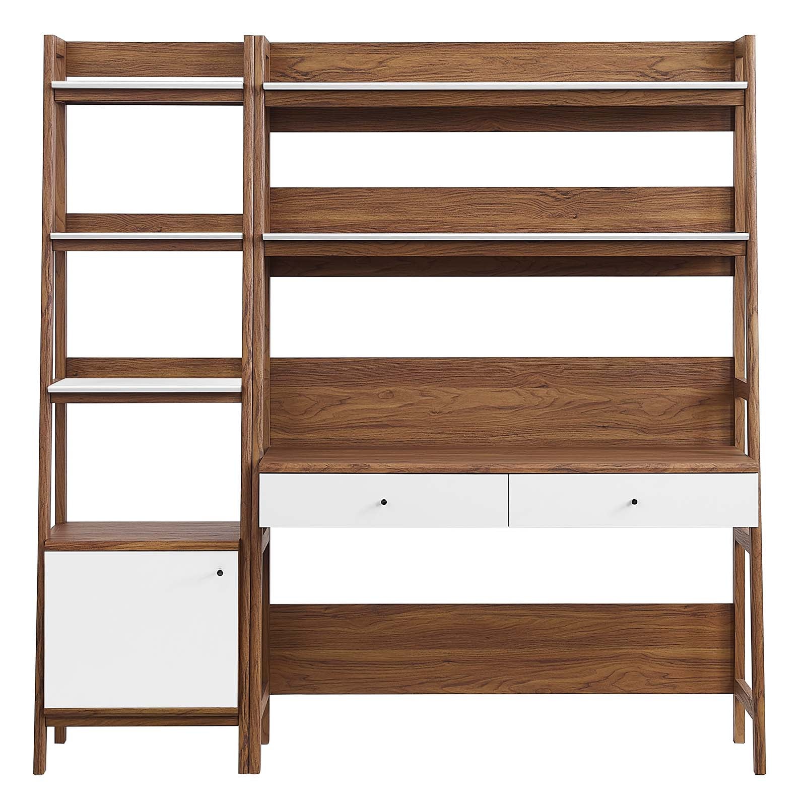 Bixby 2-Piece Wood Office Desk and Bookshelf-Decor-Modway-Wall2Wall Furnishings