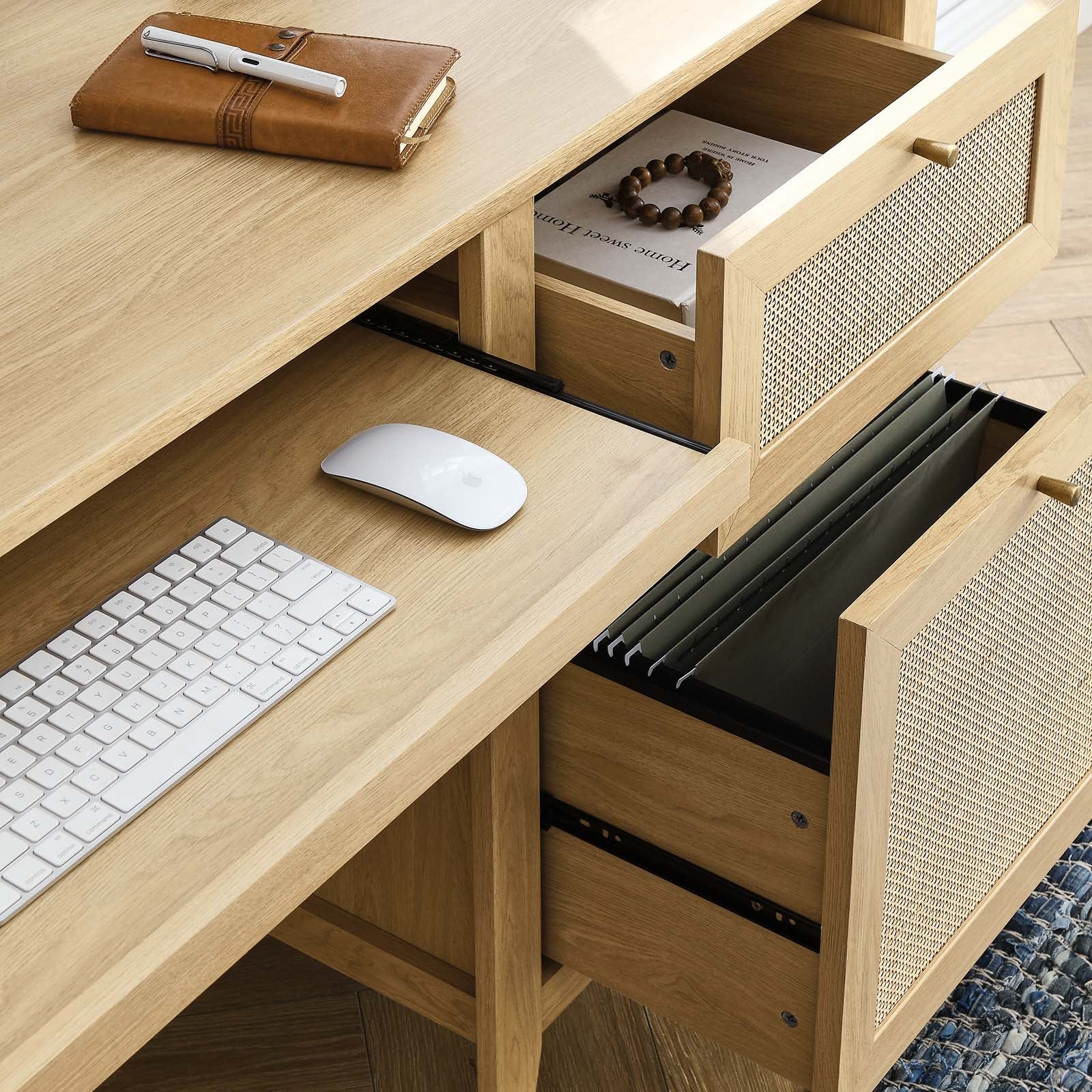 Soma 63" Office Desk-Desk-Modway-Wall2Wall Furnishings