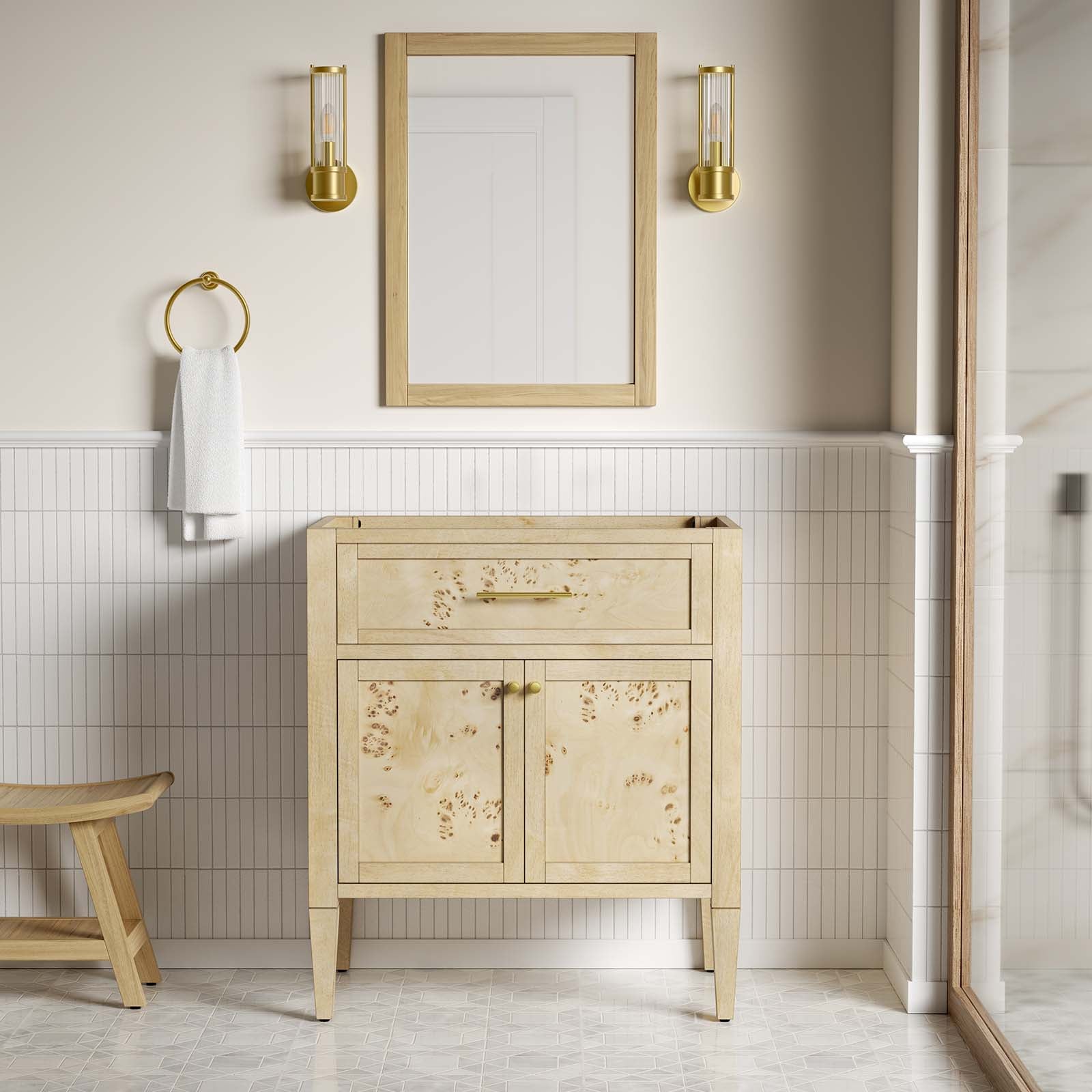 Elysian 30" Bathroom Vanity Cabinet (Sink Basin Not Included)-Bathroom Vanity-Modway-Wall2Wall Furnishings
