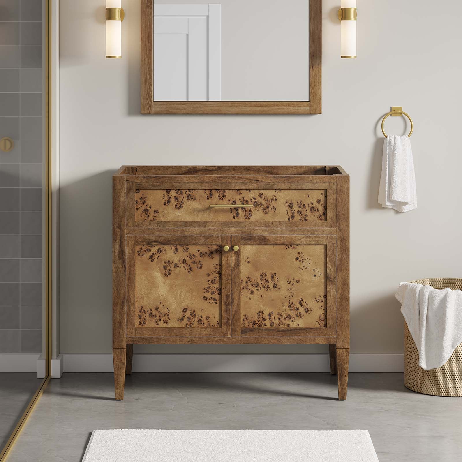 Elysian 36" Wood Bathroom Vanity Cabinet (Sink Basin Not Included)-Bathroom Vanity-Modway-Wall2Wall Furnishings