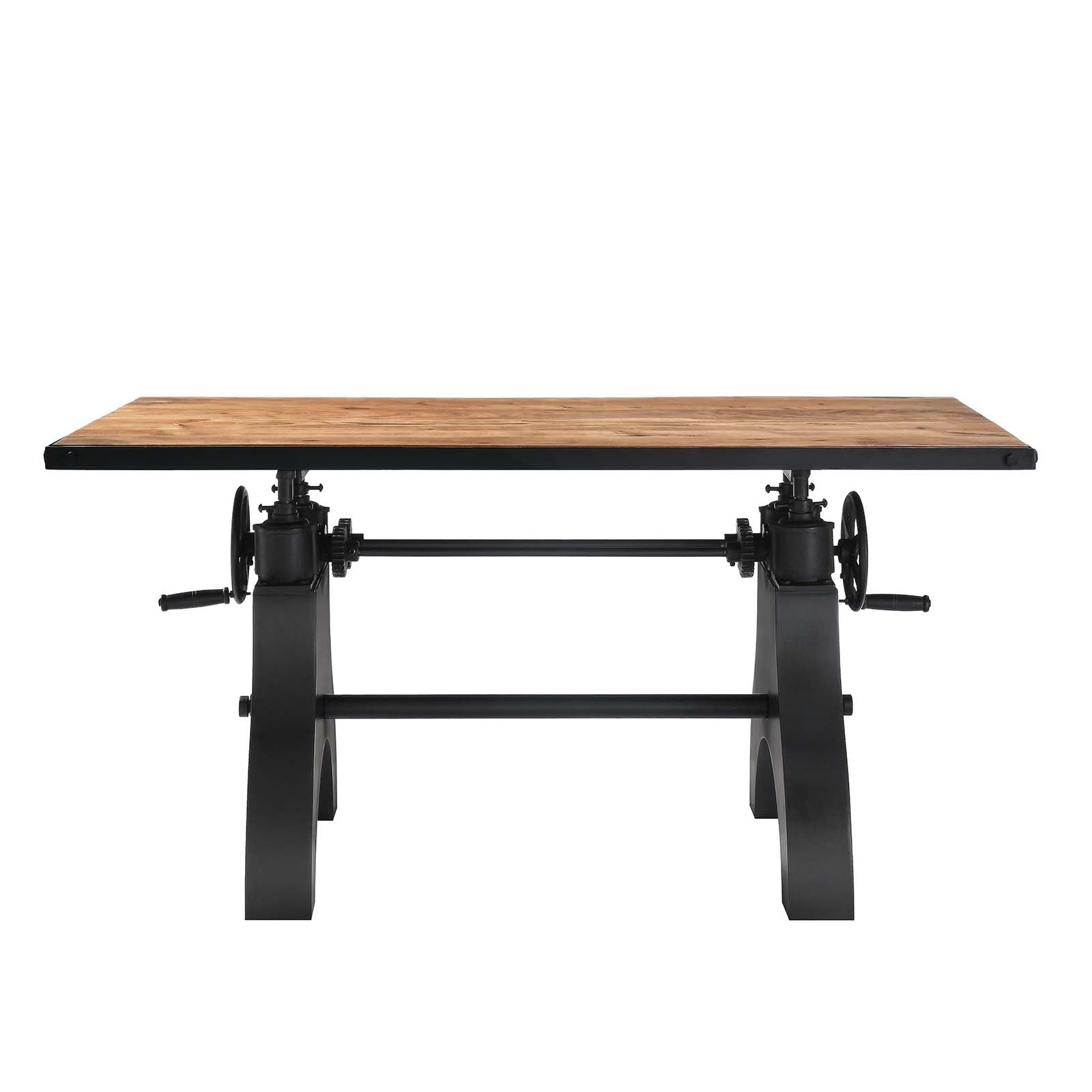 Genuine 60" Crank Adjustable Height Dining Table and Computer Desk-Dining Table-Modway-Wall2Wall Furnishings