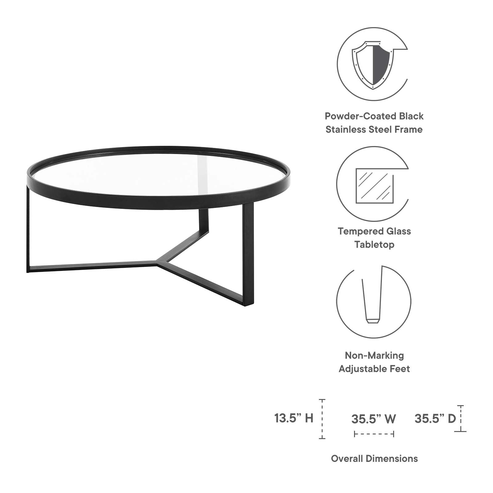 Relay Coffee Table-Coffee Table-Modway-Wall2Wall Furnishings