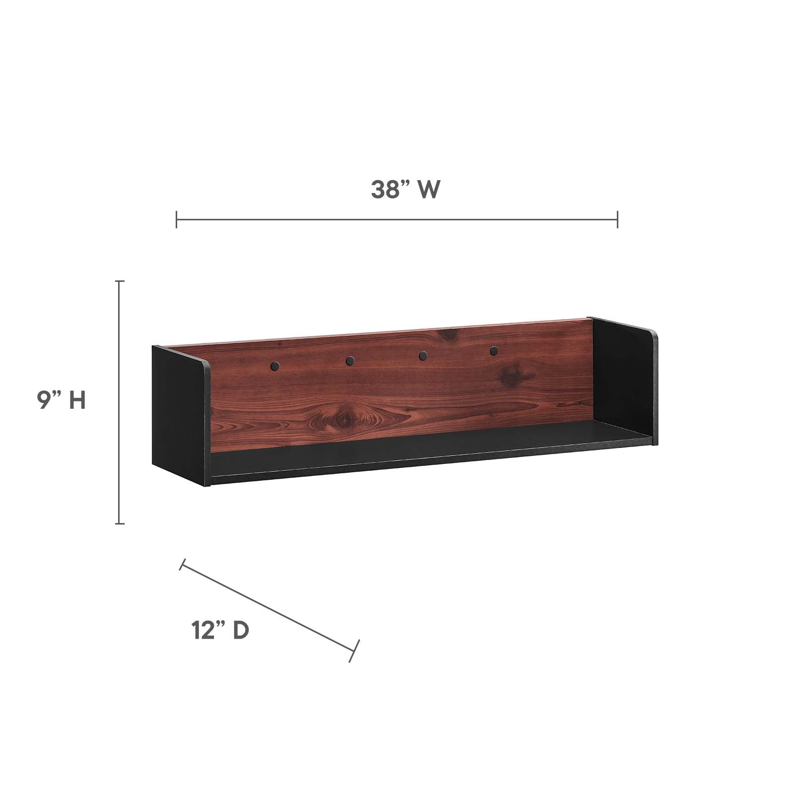 Kinetic Wall-Mount Shelf-Shelf-Modway-Wall2Wall Furnishings
