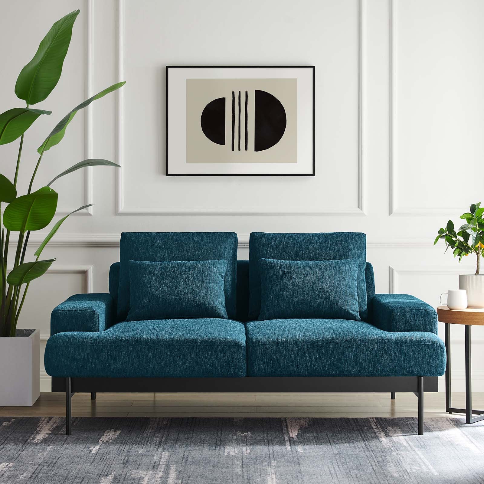 Proximity Upholstered Fabric Loveseat-Loveseat-Modway-Wall2Wall Furnishings