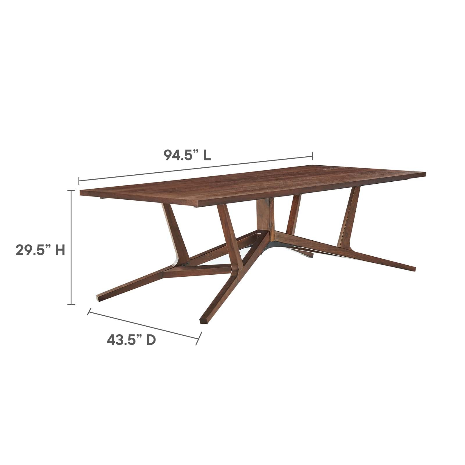 Victor 95" Dining Room Table-Dining Table-Modway-Wall2Wall Furnishings