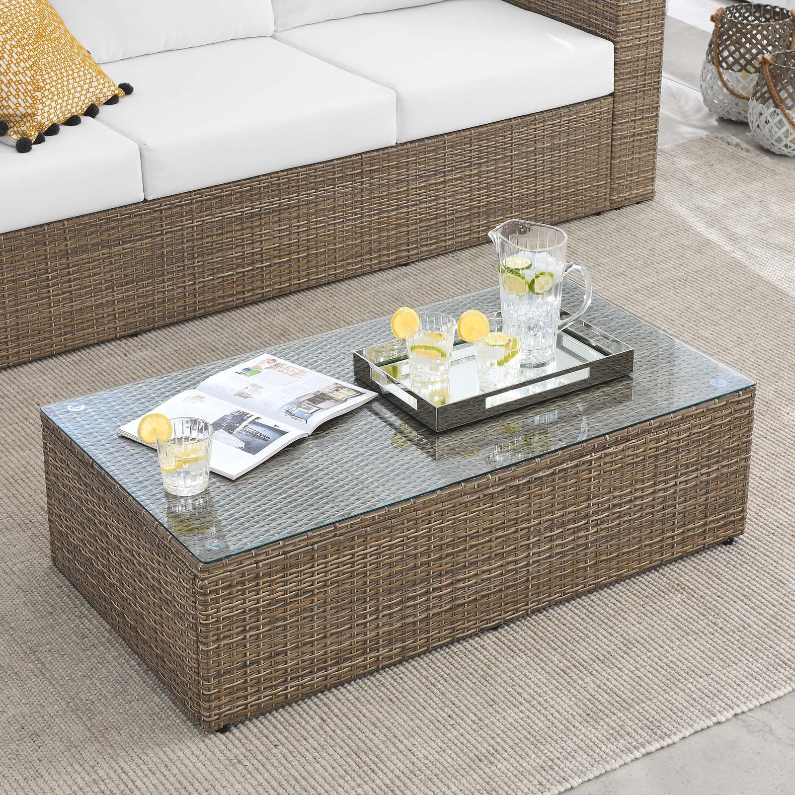 Convene Outdoor Patio Coffee Table-Outdoor Coffee Table-Modway-Wall2Wall Furnishings