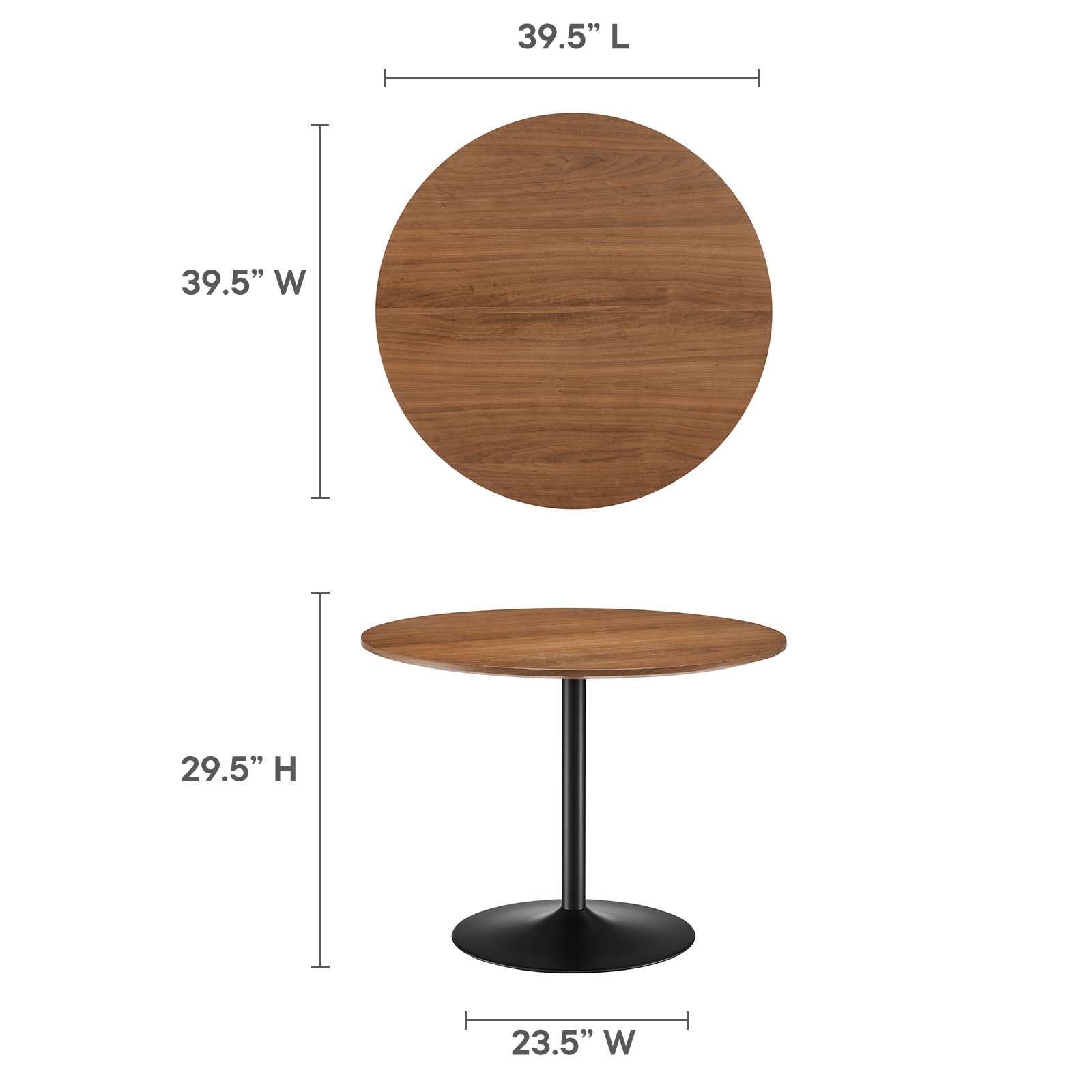 Amuse 40" Dining Table-Dining Table-Modway-Wall2Wall Furnishings