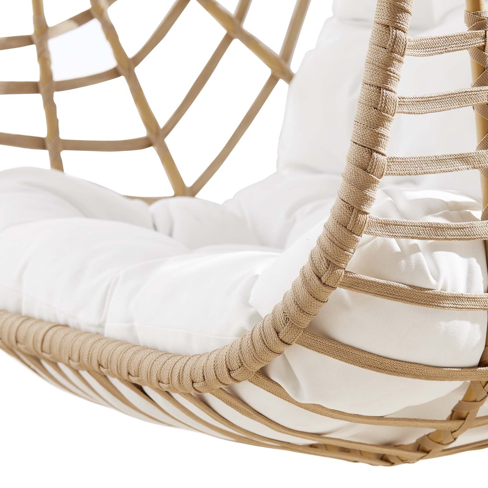 Amalie Wicker Rattan Outdoor Patio Rattan Swing Chair without Stand-Outdoor Chair-Modway-Wall2Wall Furnishings