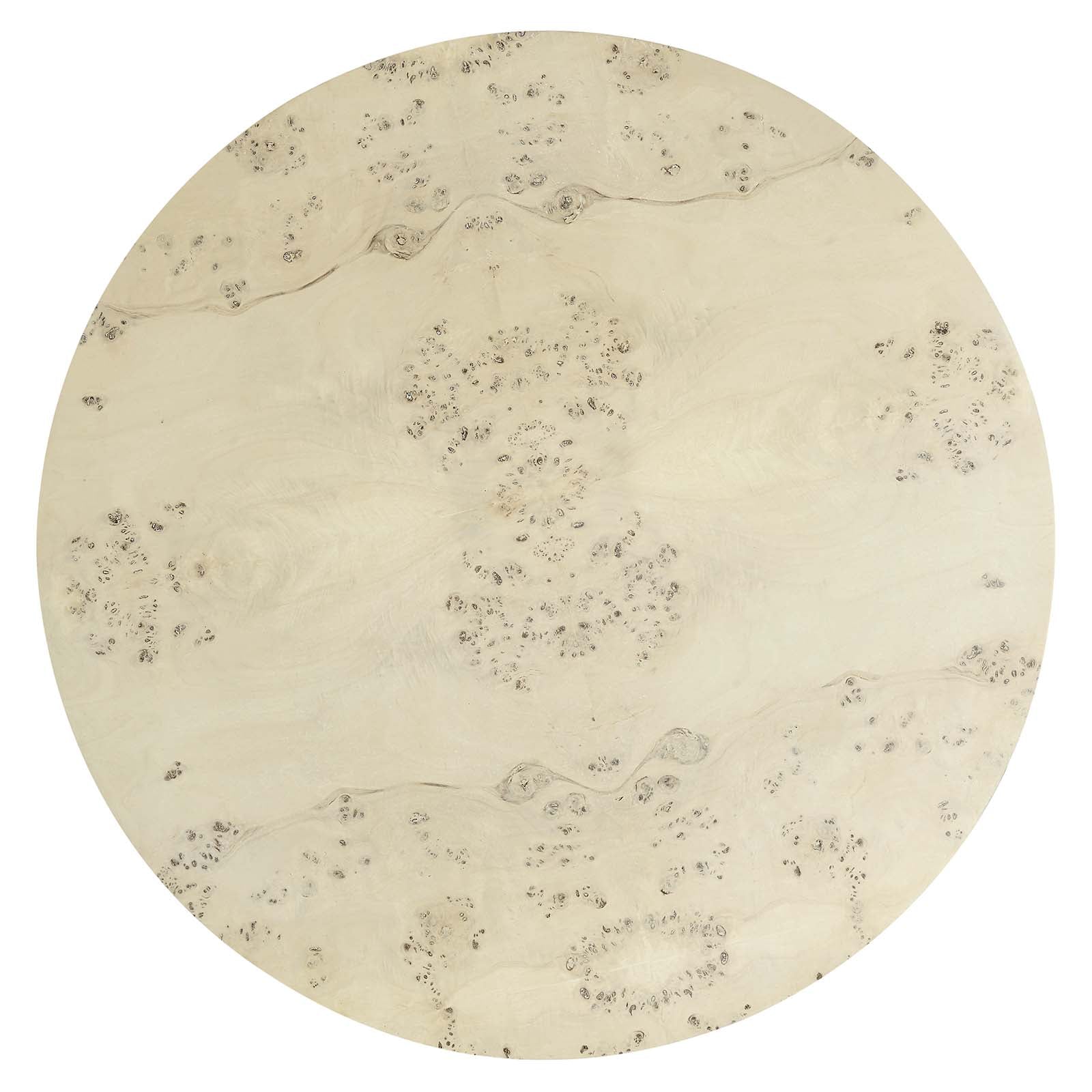 Cosmos 35" Round Burl Wood Coffee Table-Table-Modway-Wall2Wall Furnishings