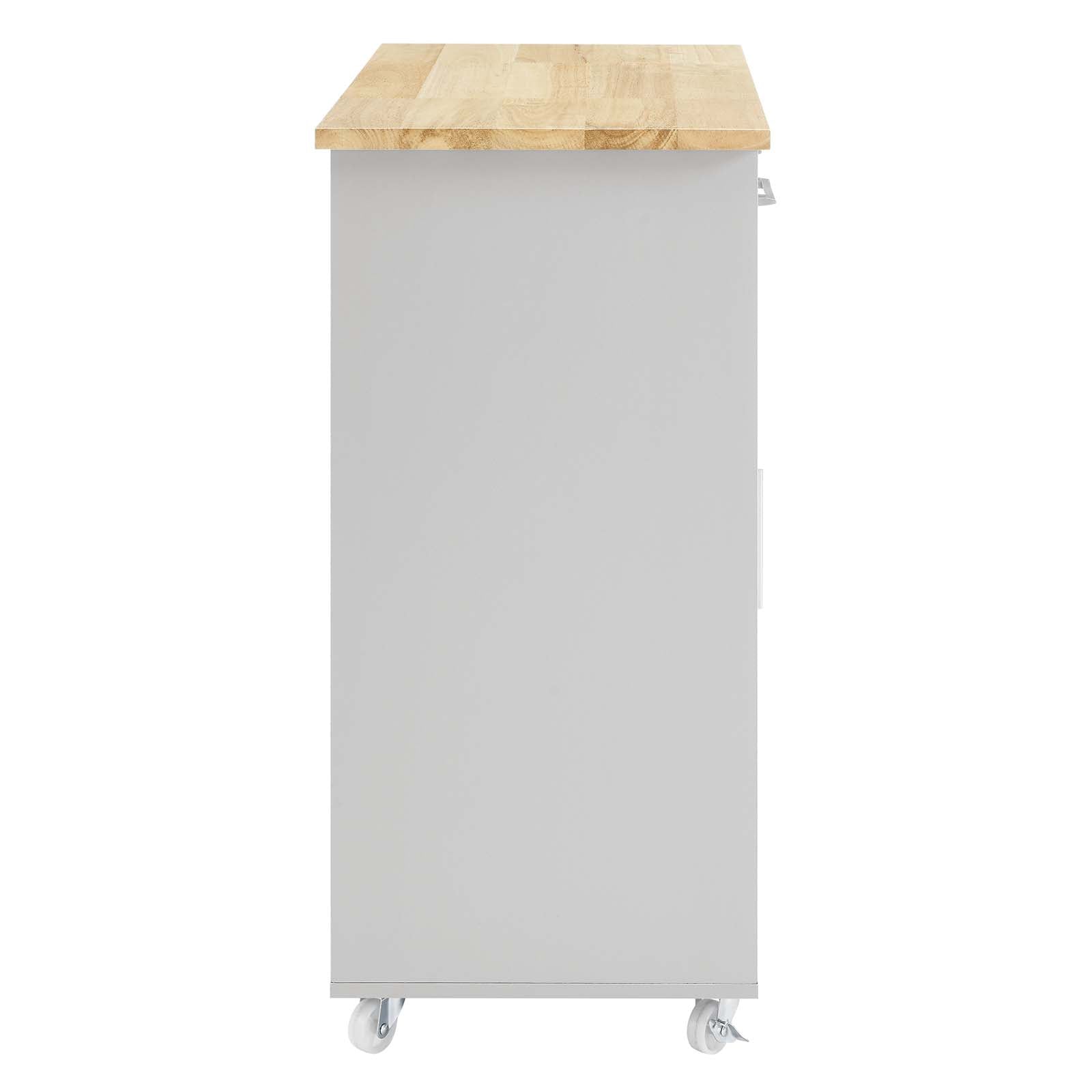 Culinary Kitchen Cart With Spice Rack-Kitchen Cart-Modway-Wall2Wall Furnishings