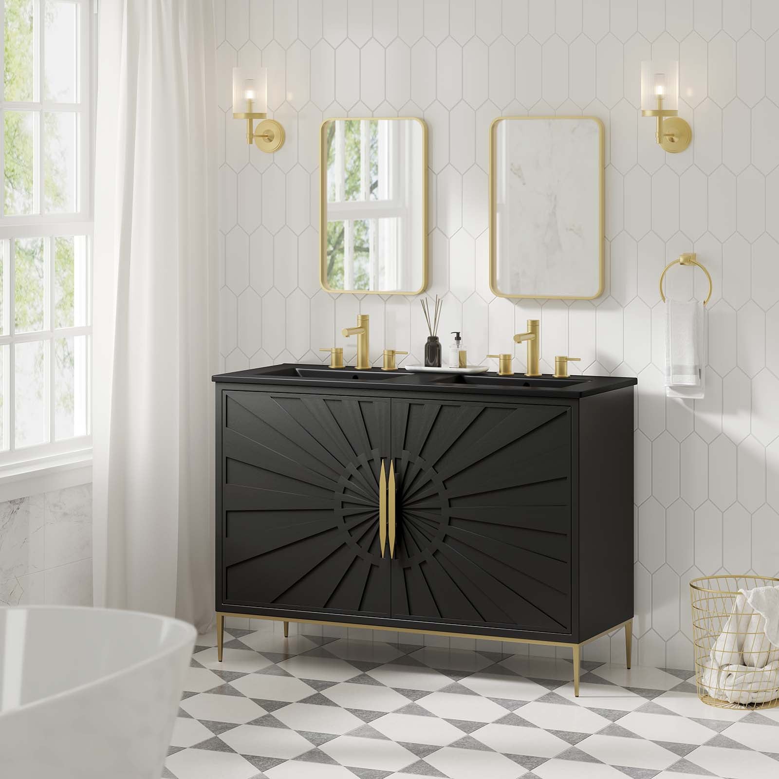 Awaken 48" Double Sink Bathroom Vanity-Bathroom Vanity-Modway-Wall2Wall Furnishings