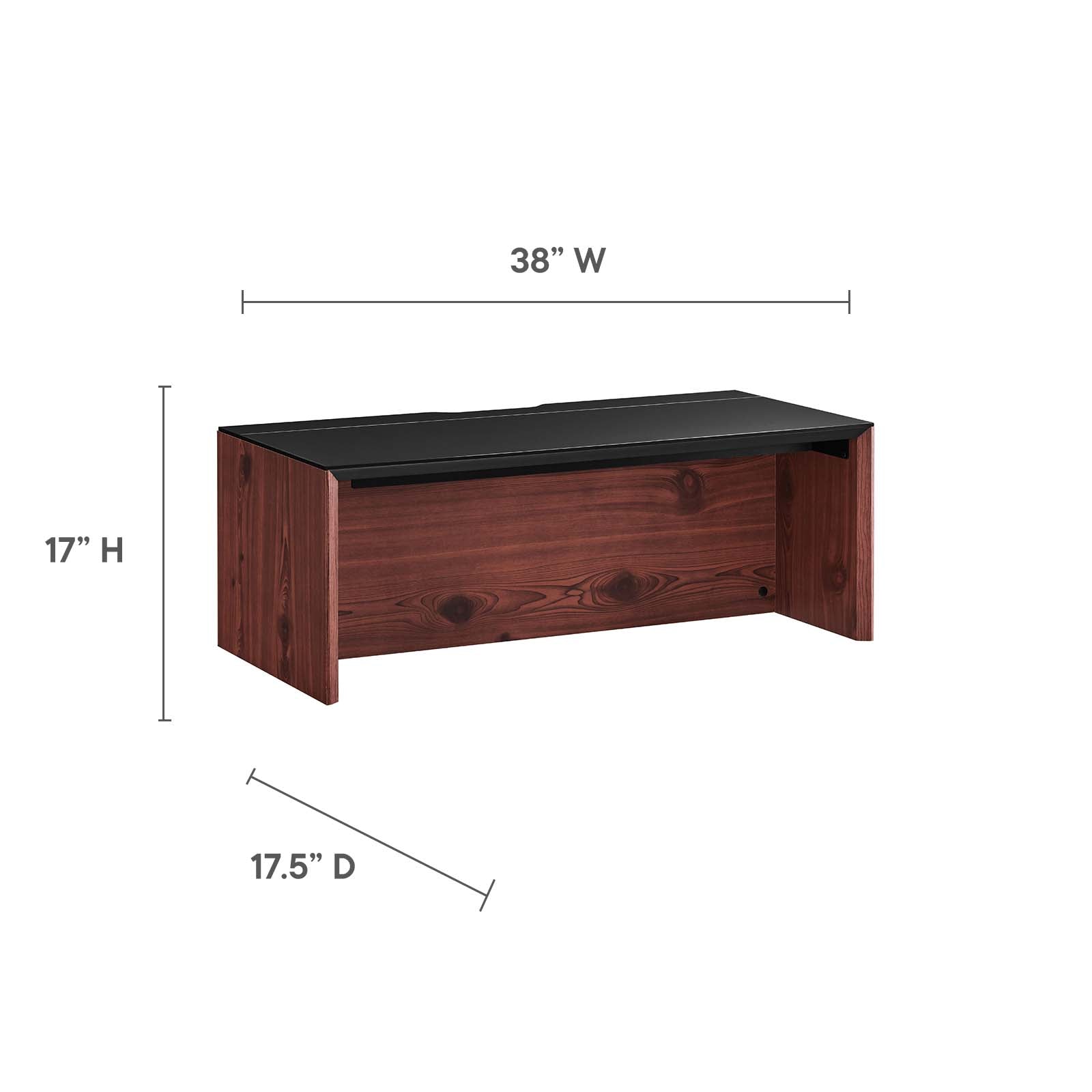 Kinetic 38" Wall-Mount Office Desk With Cabinet and Shelf-Desk-Modway-Wall2Wall Furnishings
