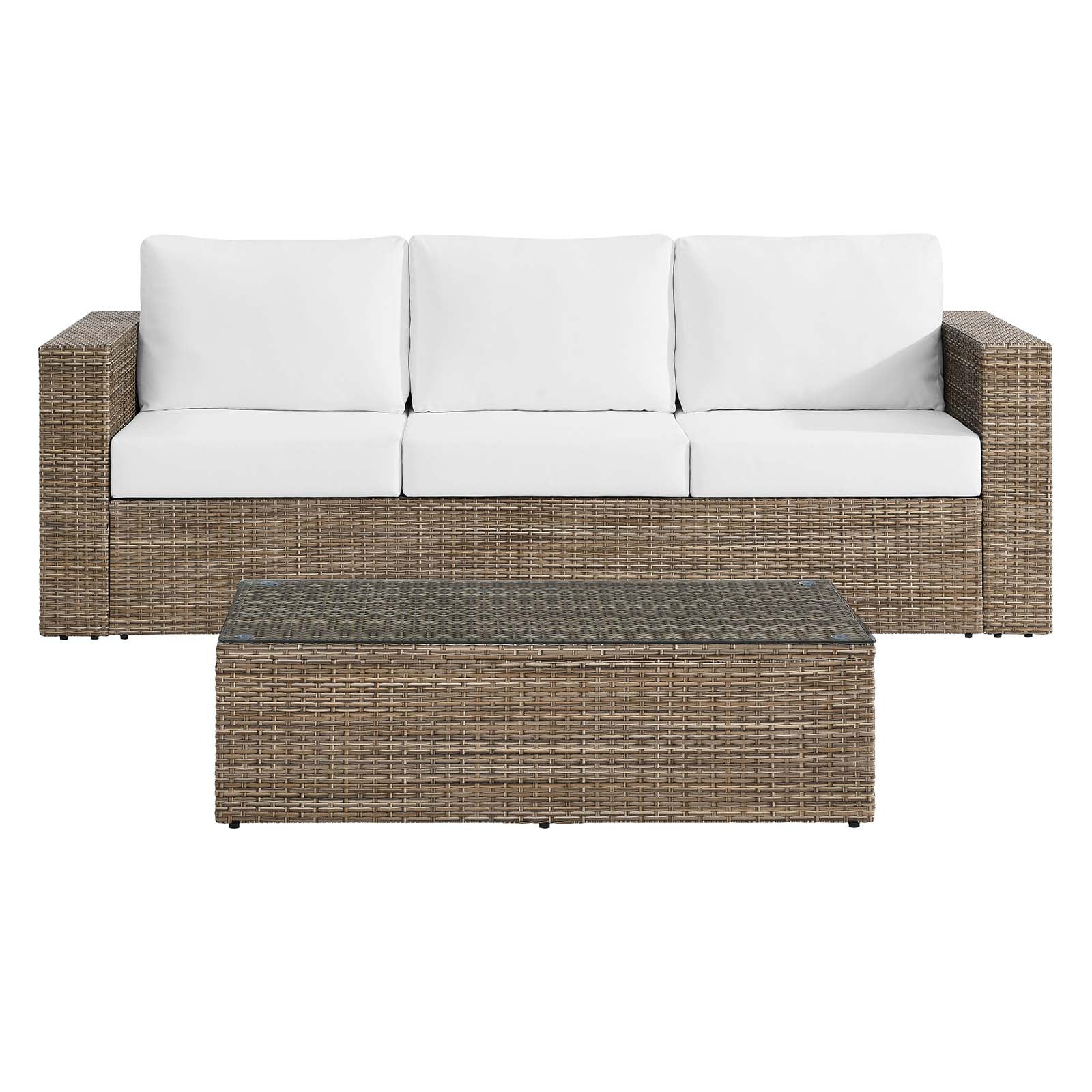 Convene Outdoor Patio 2-Piece Furniture Set-Outdoor Set-Modway-Wall2Wall Furnishings