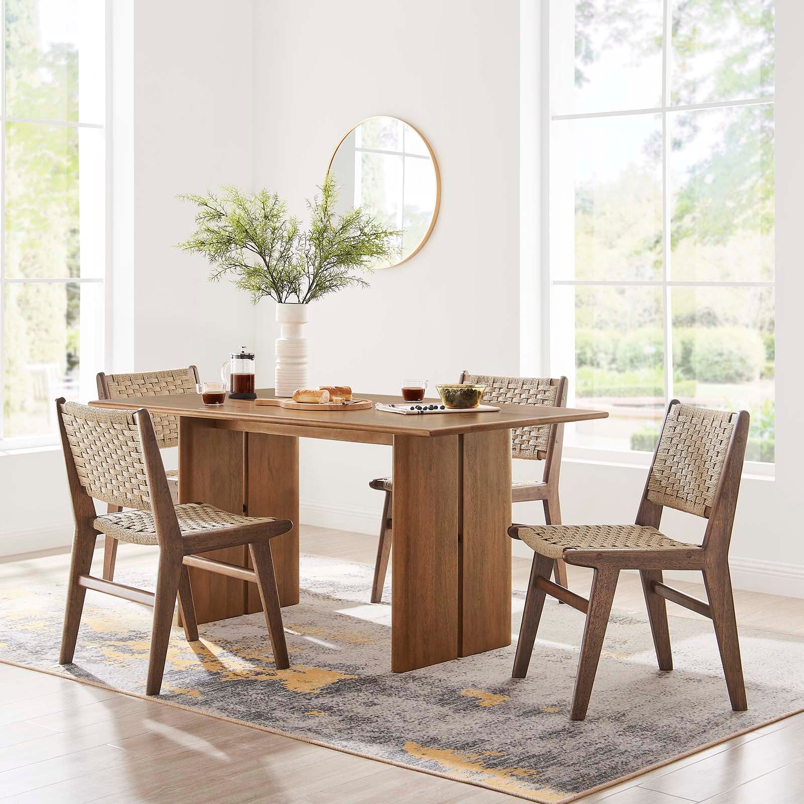 Amistad 60" Wood Dining Table-Dining Table-Modway-Wall2Wall Furnishings