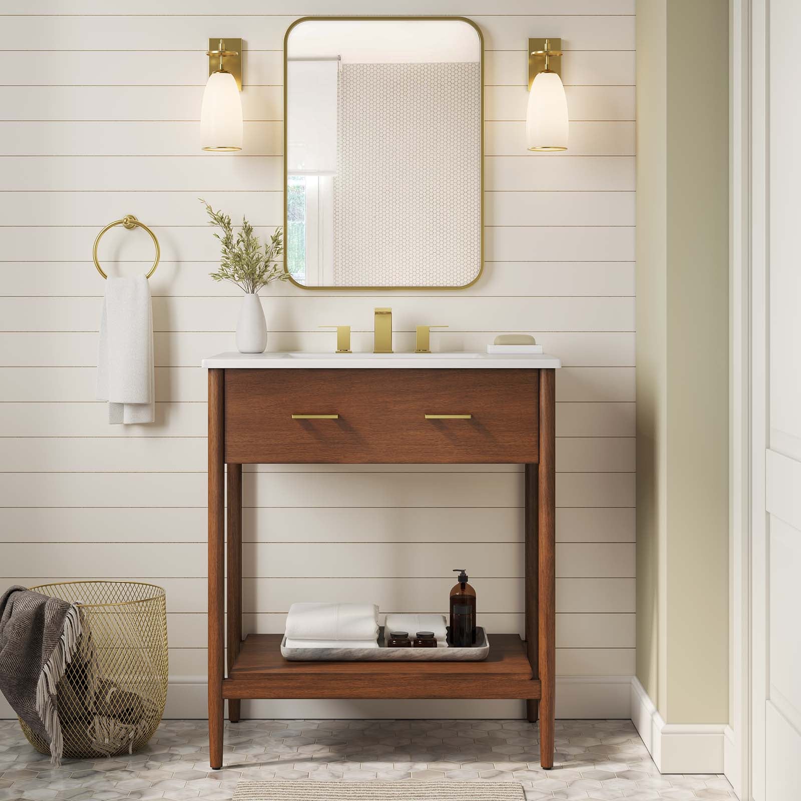 Zaire 30" Bathroom Vanity Cabinet (Sink Basin Not Included)-Bathroom Vanity-Modway-Wall2Wall Furnishings