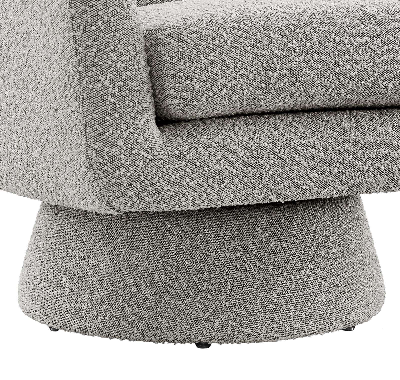 Astral Boucle Fabric Swivel Chair-Swivel Chair-Modway-Wall2Wall Furnishings
