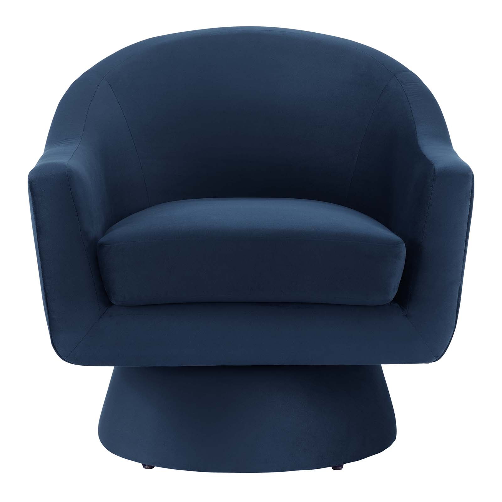 Astral Performance Velvet Fabric and Wood Swivel Chair-Swivel Chair-Modway-Wall2Wall Furnishings