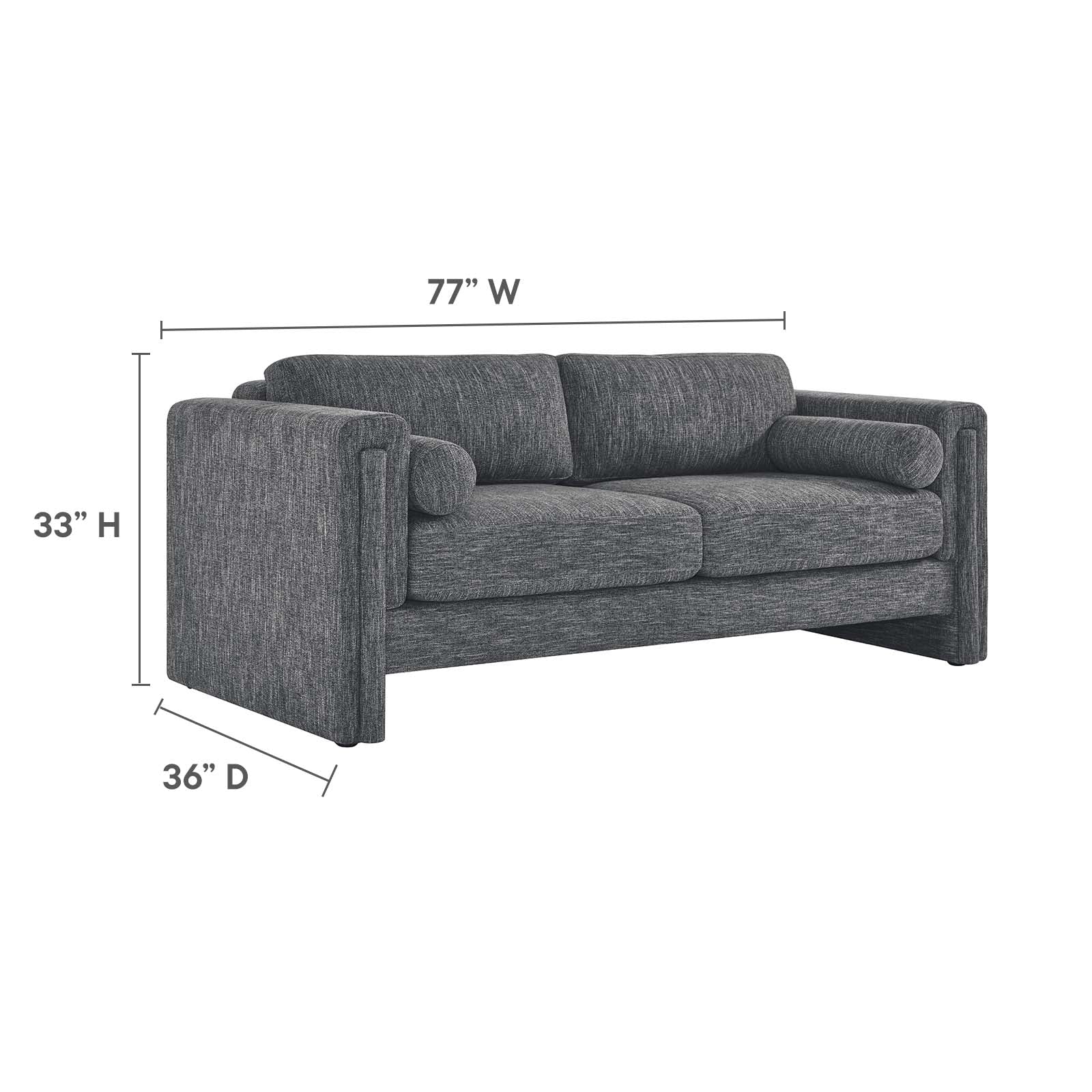 Visible Fabric Sofa-Sofa-Modway-Wall2Wall Furnishings
