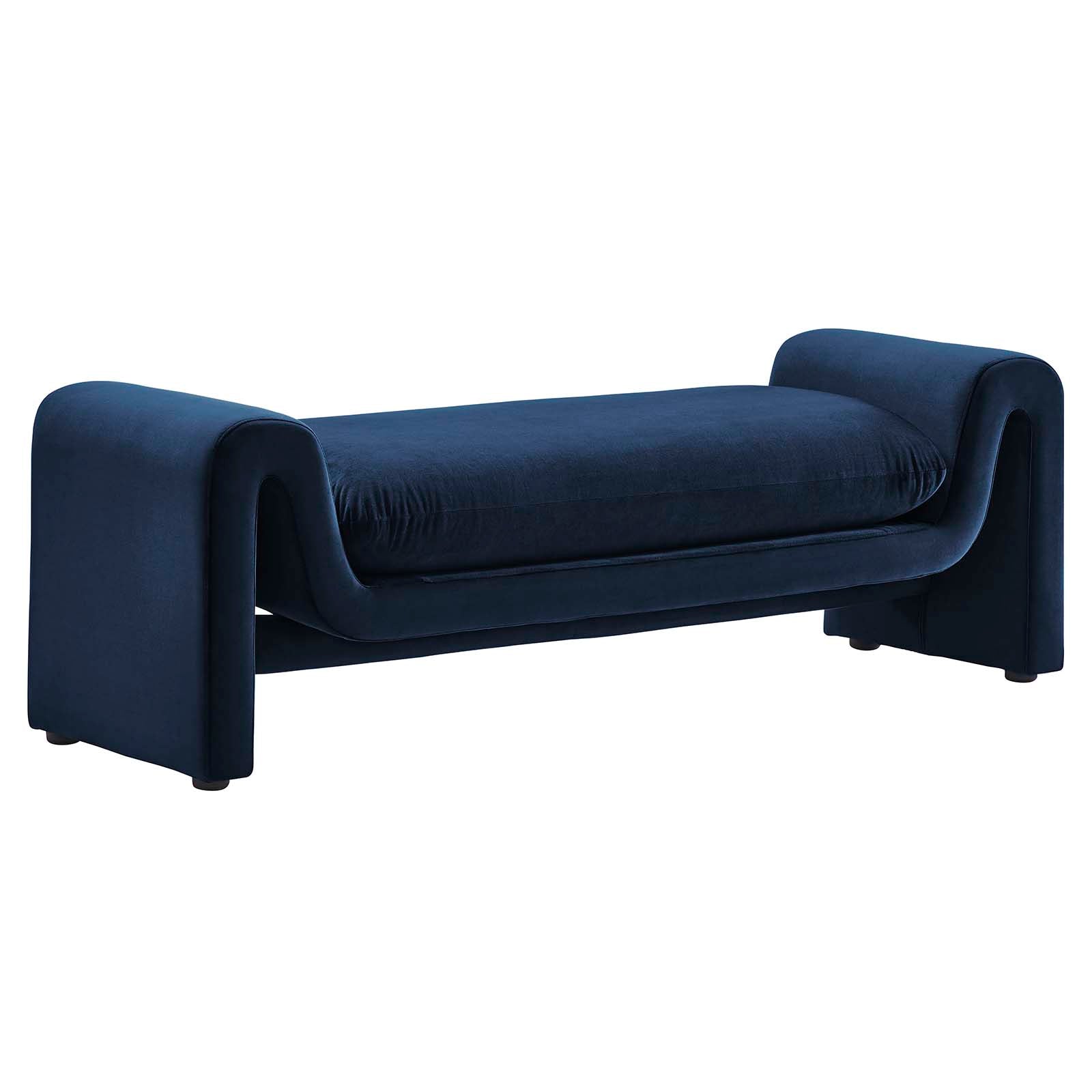 Waverly Performance Velvet Bench-Bench-Modway-Wall2Wall Furnishings