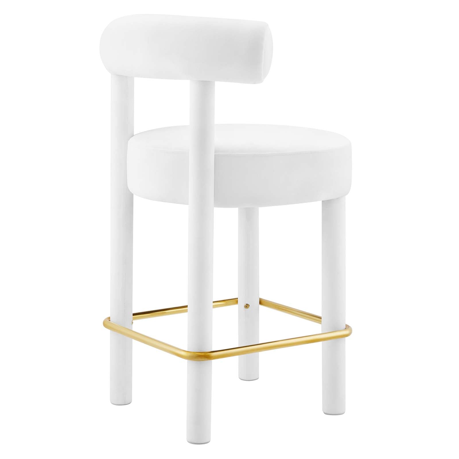 Toulouse Performance Velvet Counter Stool-Counter Stool-Modway-Wall2Wall Furnishings