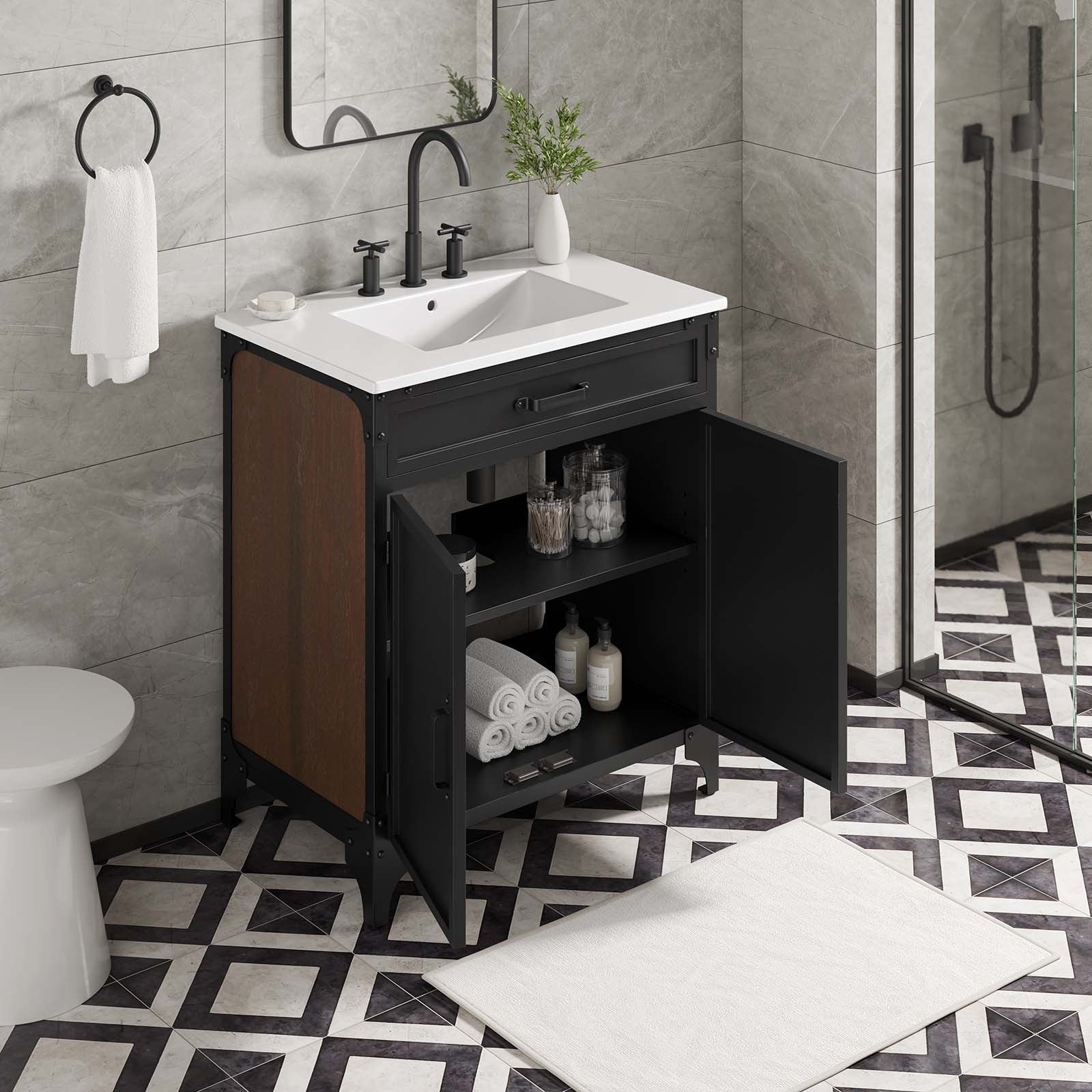Steamforge 30" Bathroom Vanity-Bathroom Vanity-Modway-Wall2Wall Furnishings