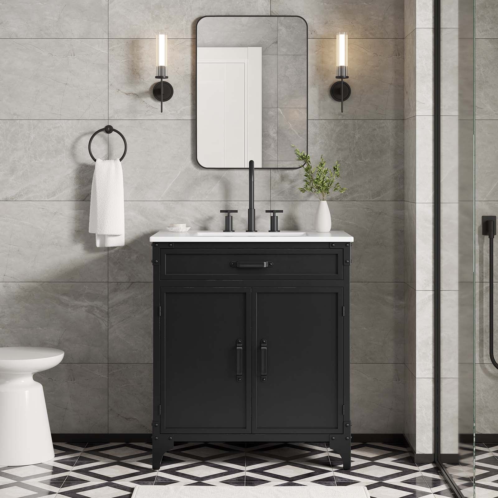 Steamforge 30" Bathroom Vanity-Bathroom Vanity-Modway-Wall2Wall Furnishings
