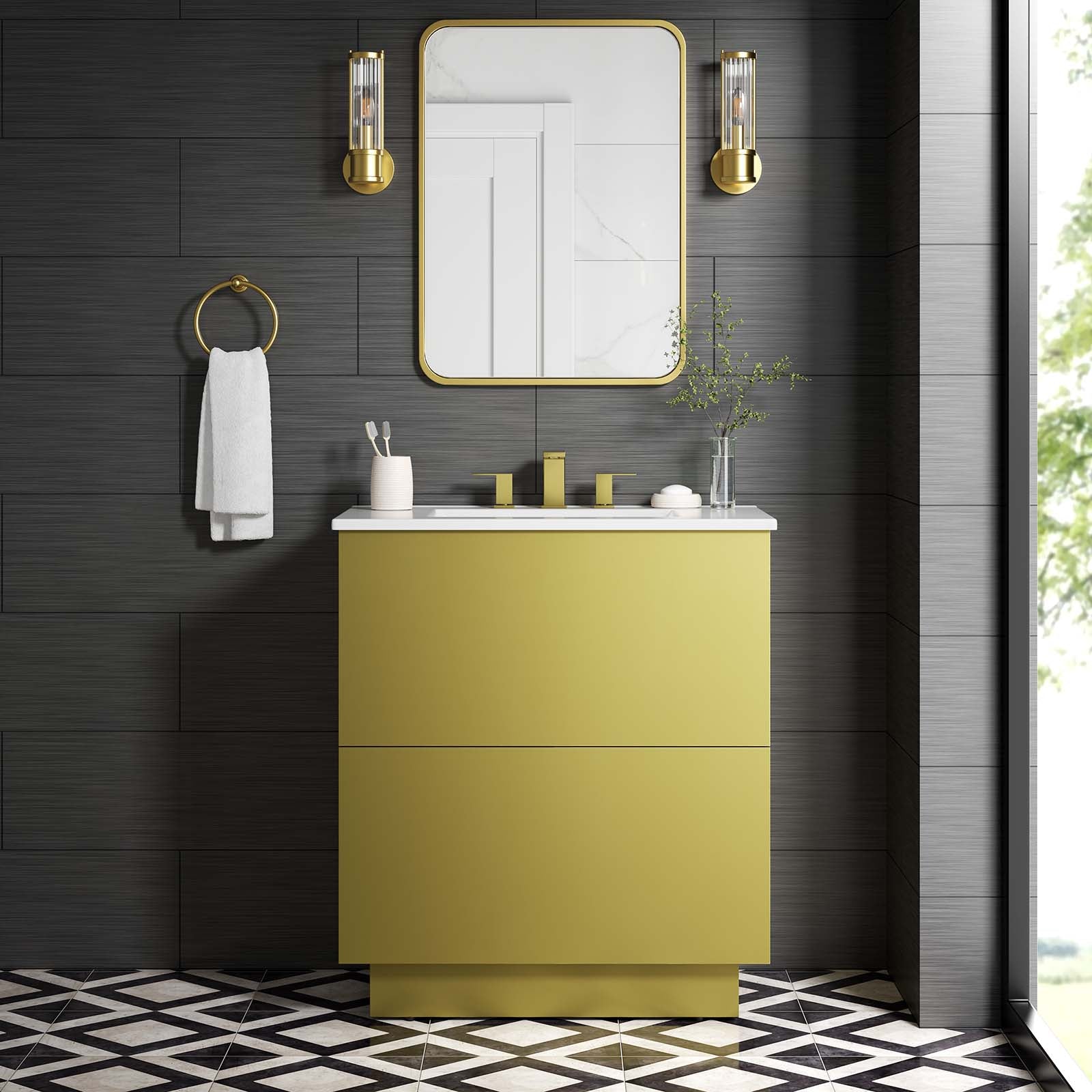 Quantum 30" Bathroom Vanity-Bathroom Vanity-Modway-Wall2Wall Furnishings