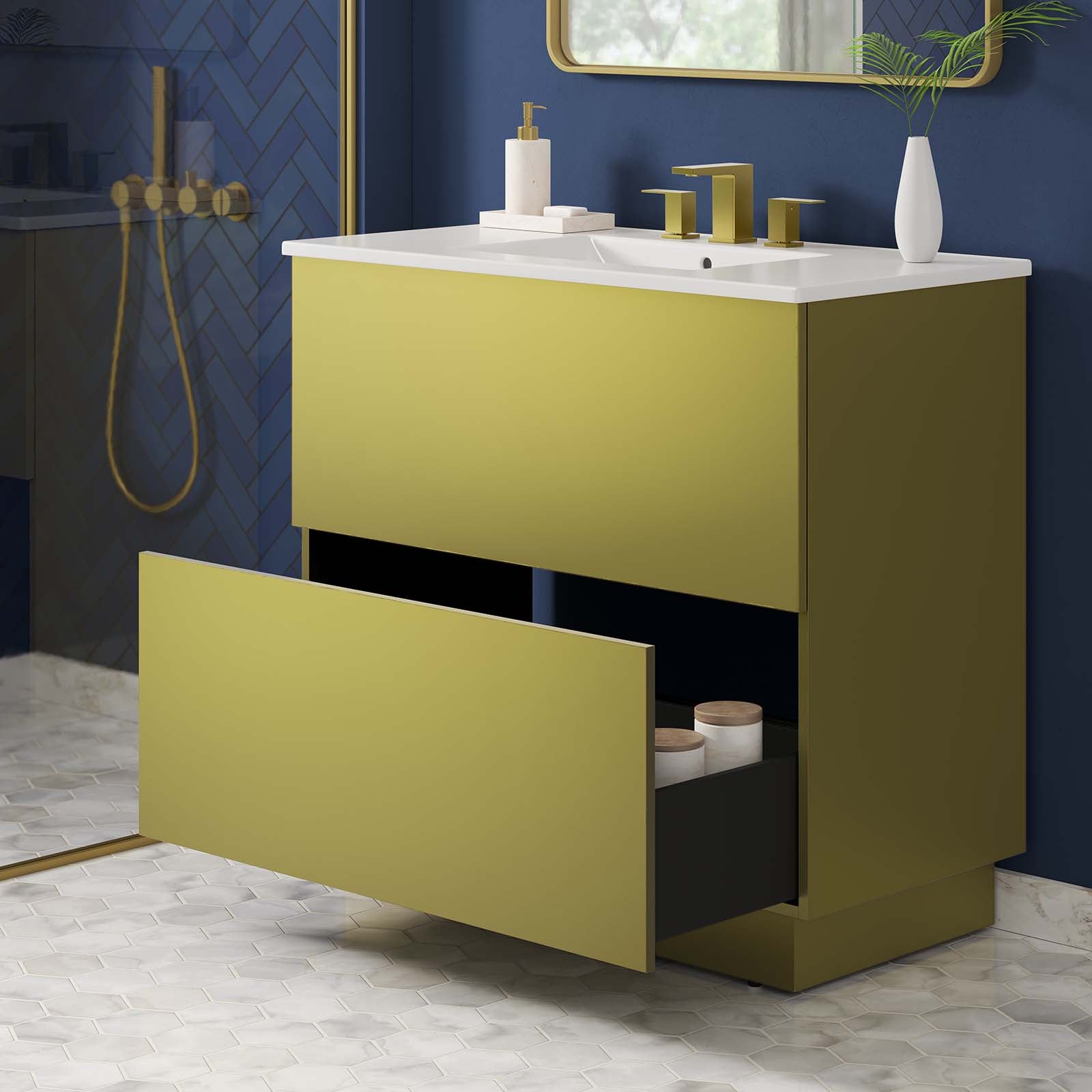 Quantum 36" Bathroom Vanity-Bathroom Vanity-Modway-Wall2Wall Furnishings