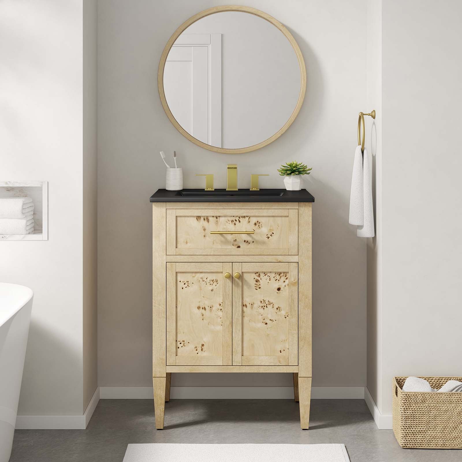 Elysian 24" Wood Bathroom Vanity-Bathroom Vanity-Modway-Wall2Wall Furnishings
