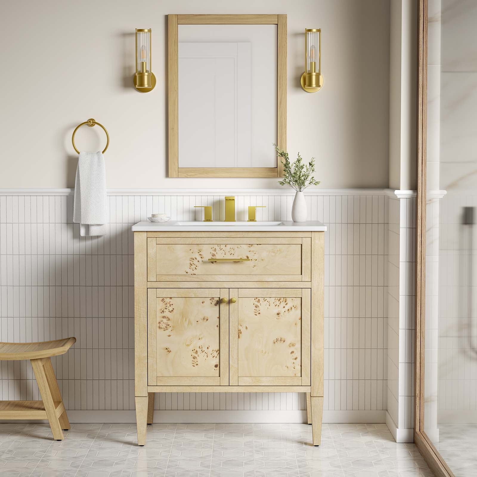 Elysian 30" Wood Bathroom Vanity-Bathroom Vanity-Modway-Wall2Wall Furnishings