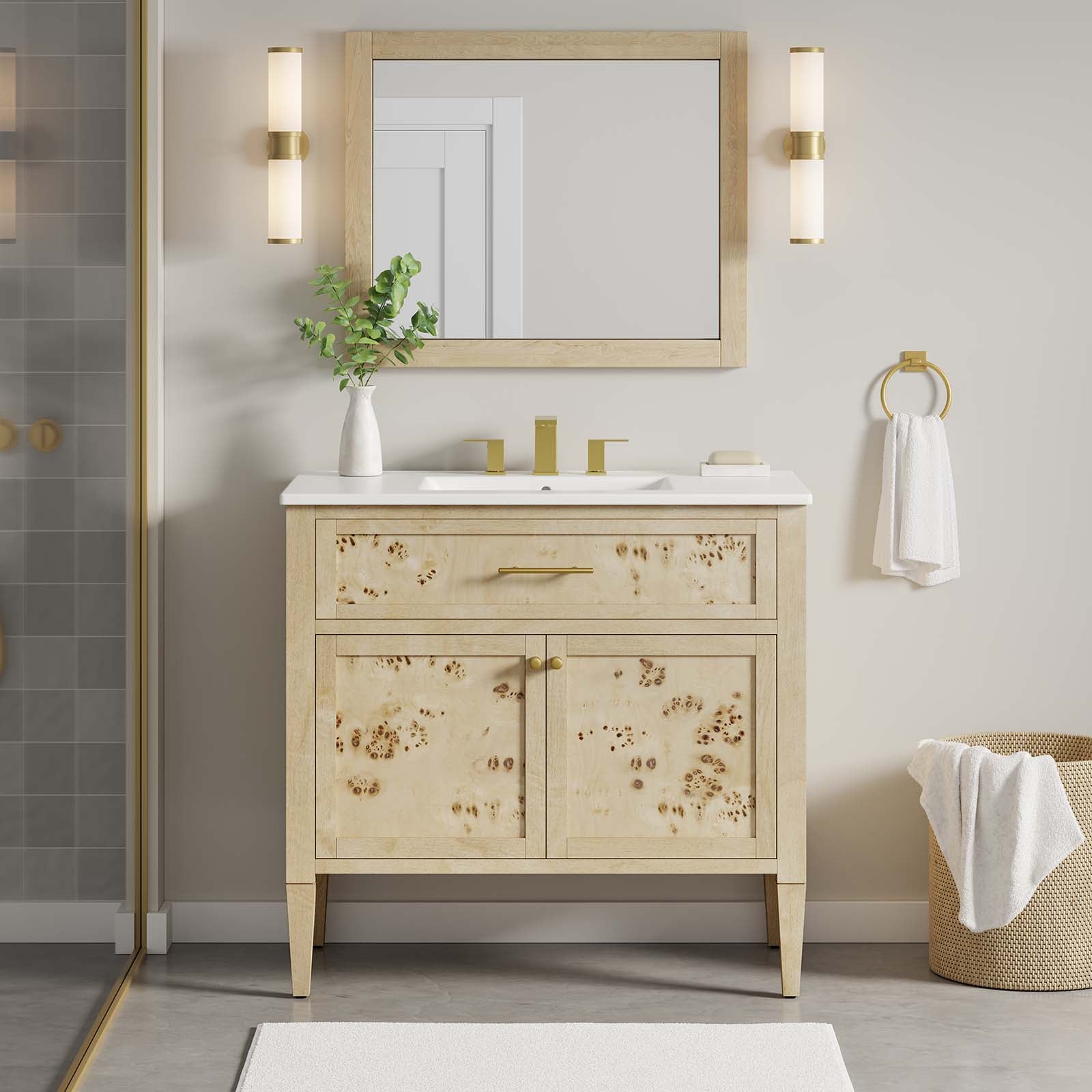 Elysian 36" Wood Bathroom Vanity-Bathroom Vanity-Modway-Wall2Wall Furnishings